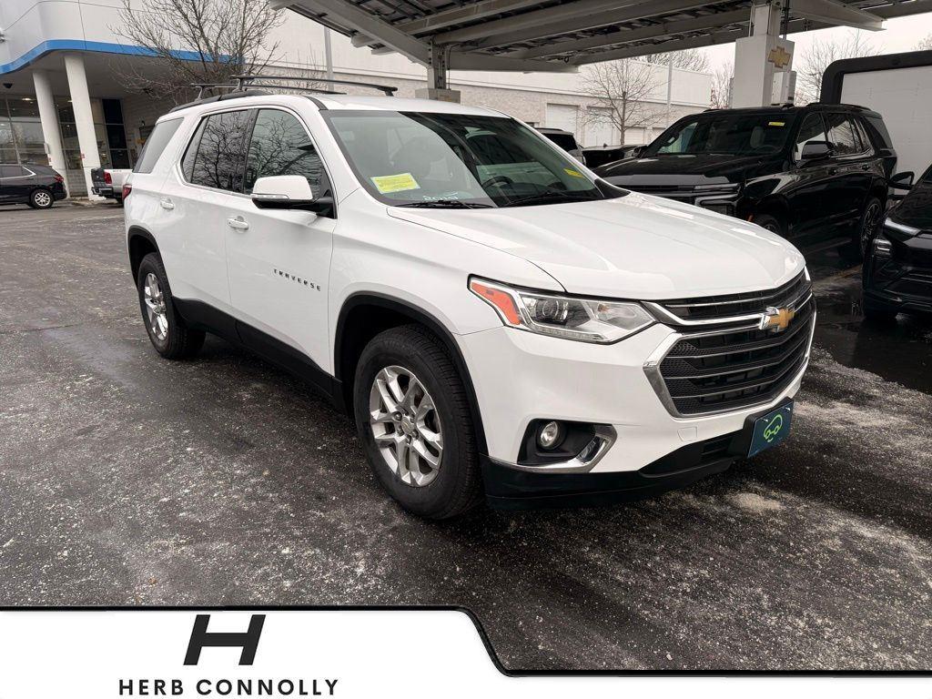 Summit White 2019 Chevrolet Traverse LT Cloth AWD SUV / Crossover Four-Wheel Drive 9-Speed Automatic