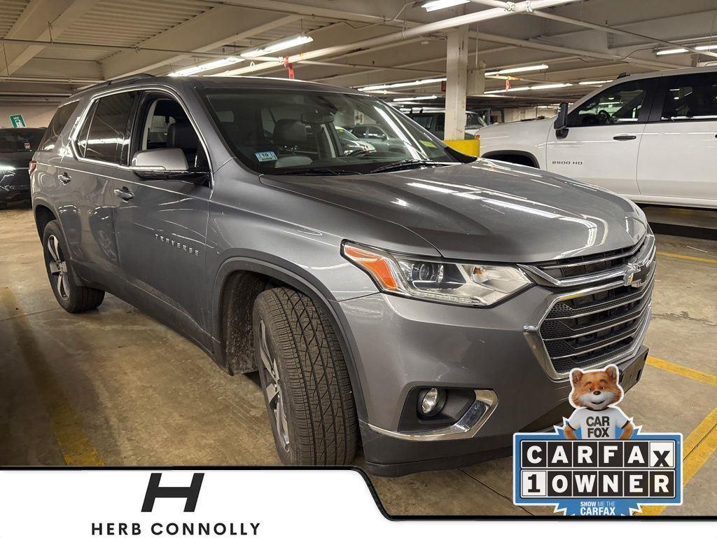 Gray (Satin Steel Metallic) 2020 Chevrolet Traverse LT Leather AWD SUV / Crossover Four-Wheel Drive 9-Speed Automatic