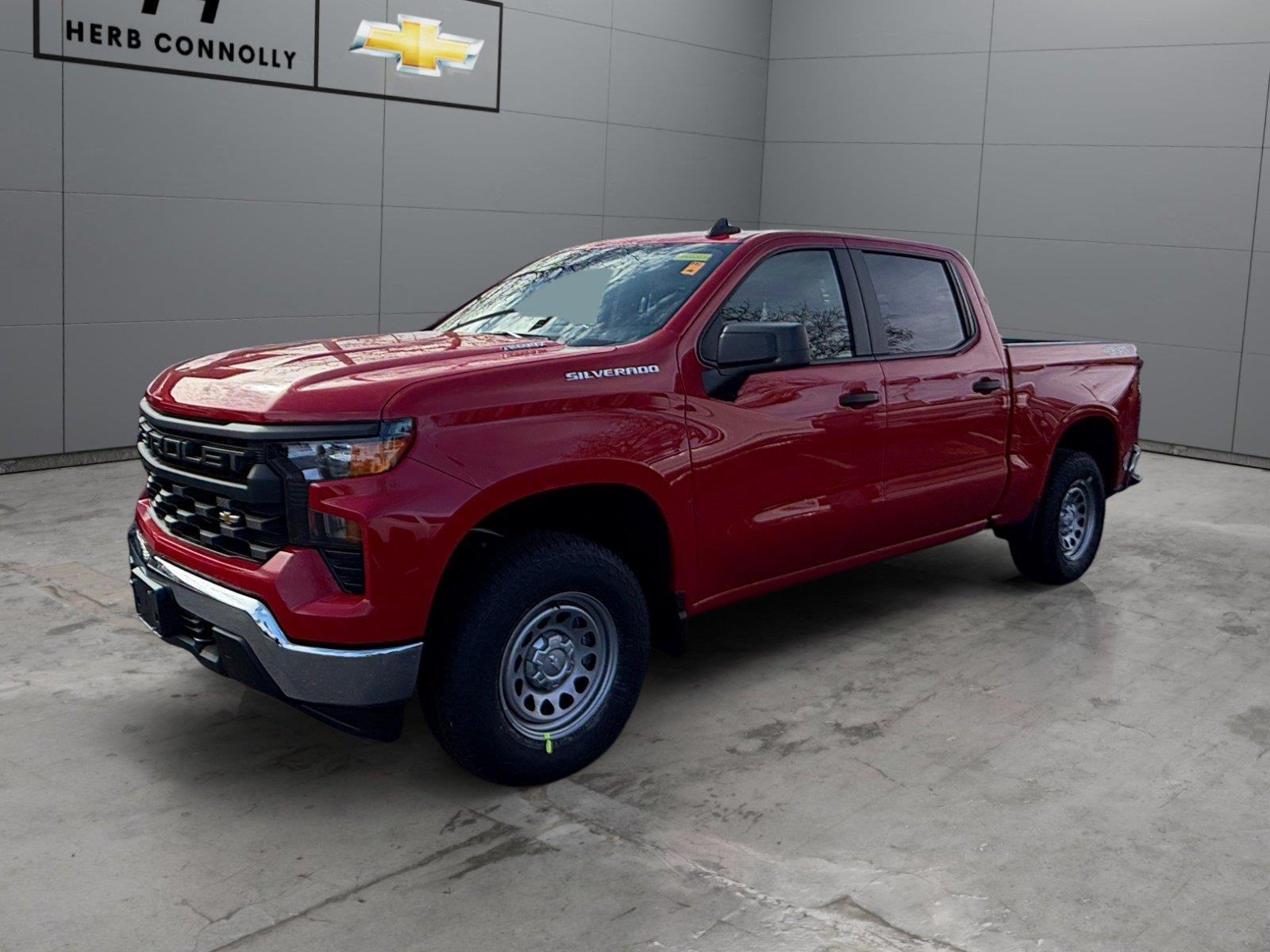 Red Hot 2026 Chevrolet Silverado 1500 Pickup Truck Four-Wheel Drive 8-Speed Automatic