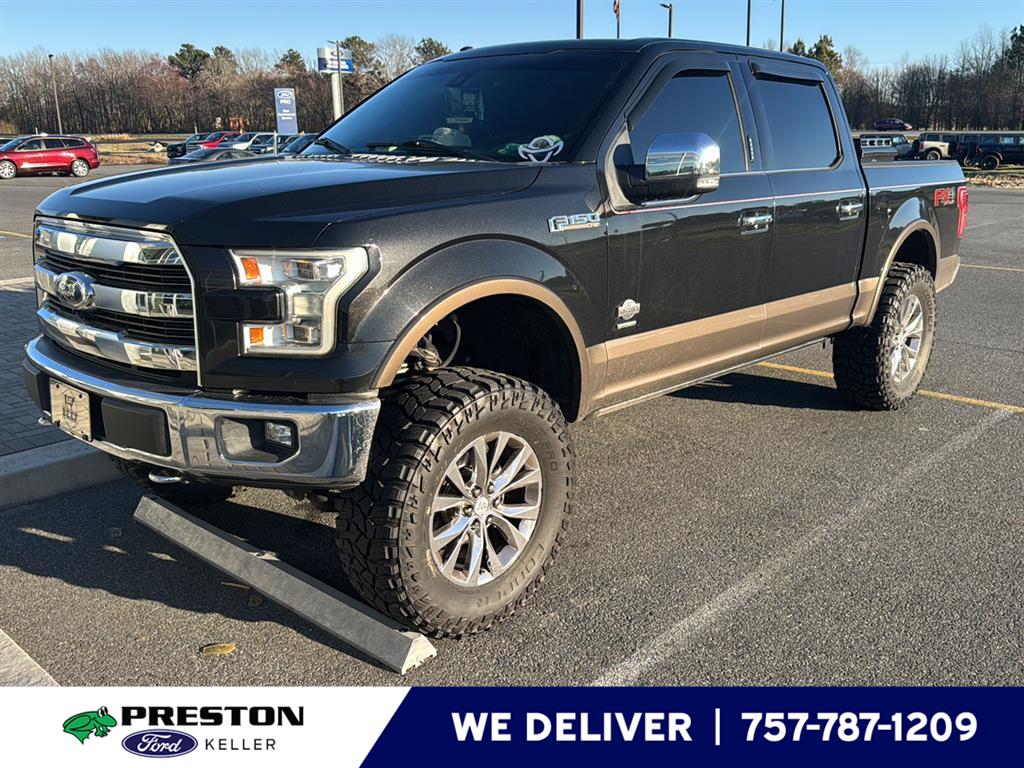 Tuxedo Black Metallic/Caribou Metallic 2015 Ford F-150 King Ranch SuperCrew 4WD Pickup Truck Four-Wheel Drive 6-Speed Automatic