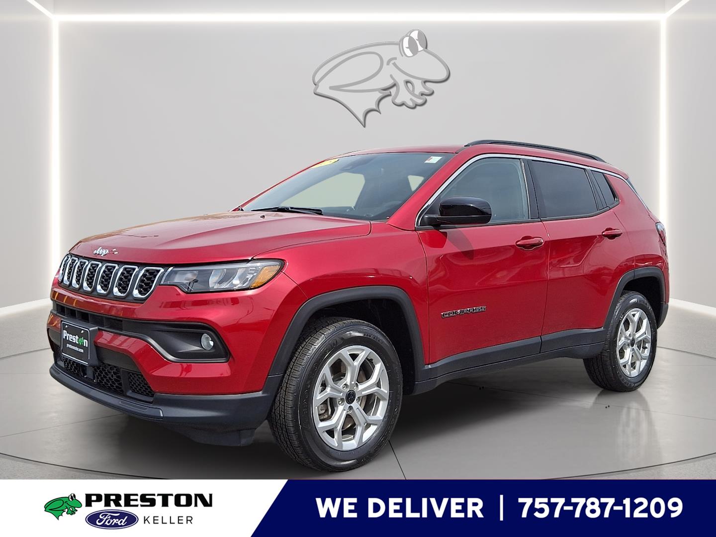 Red Hot Pearlcoat 2025 Jeep Compass Latitude 4WD SUV / Crossover Four-Wheel Drive 8-Speed Automatic