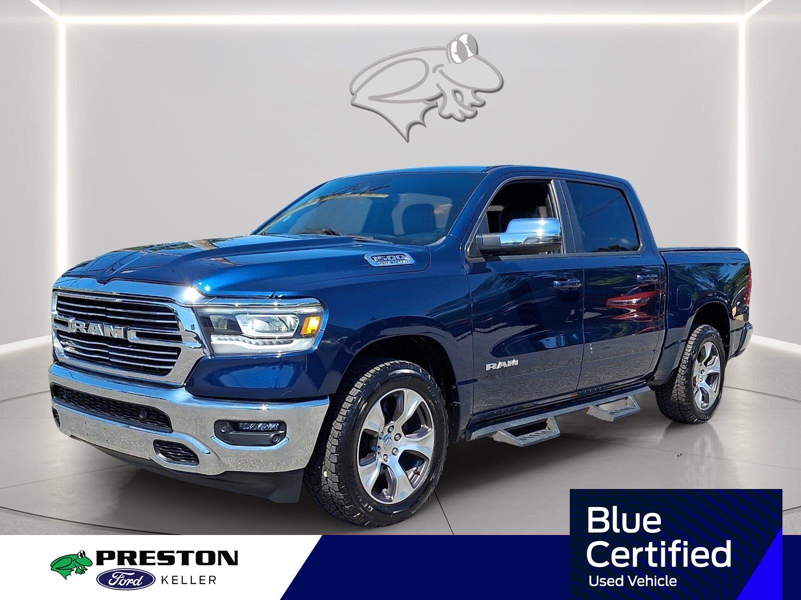Patriot Blue Pearlcoat 2023 RAM 1500 Pickup Truck Four-Wheel Drive 8-Speed Automatic