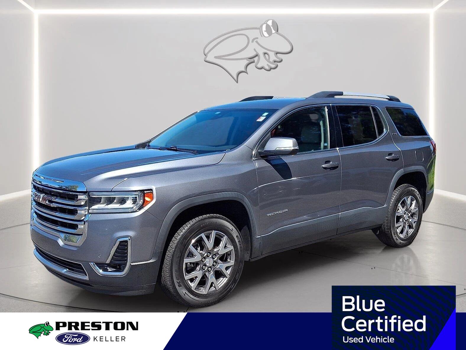 Gray (Satin Steel Metallic) 2021 GMC Acadia SUV / Crossover Front-Wheel Drive 9-Speed Automatic