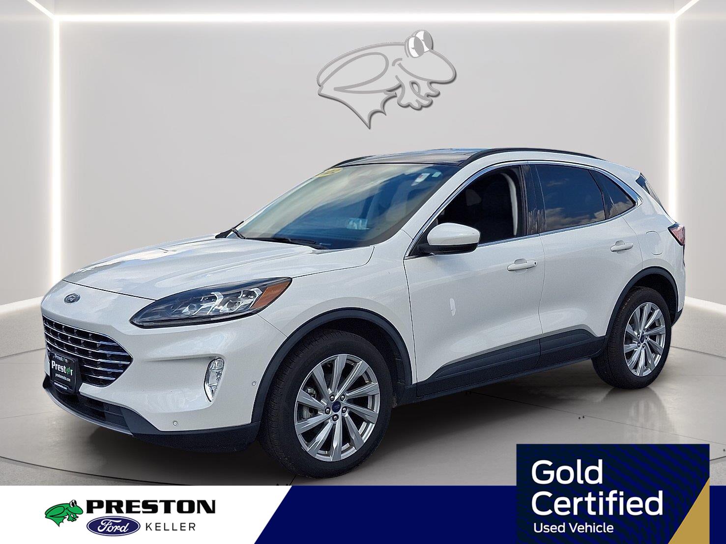 Star White Metallic Tri-Coat 2022 Ford Escape SUV / Crossover All-Wheel Drive 8-Speed Automatic