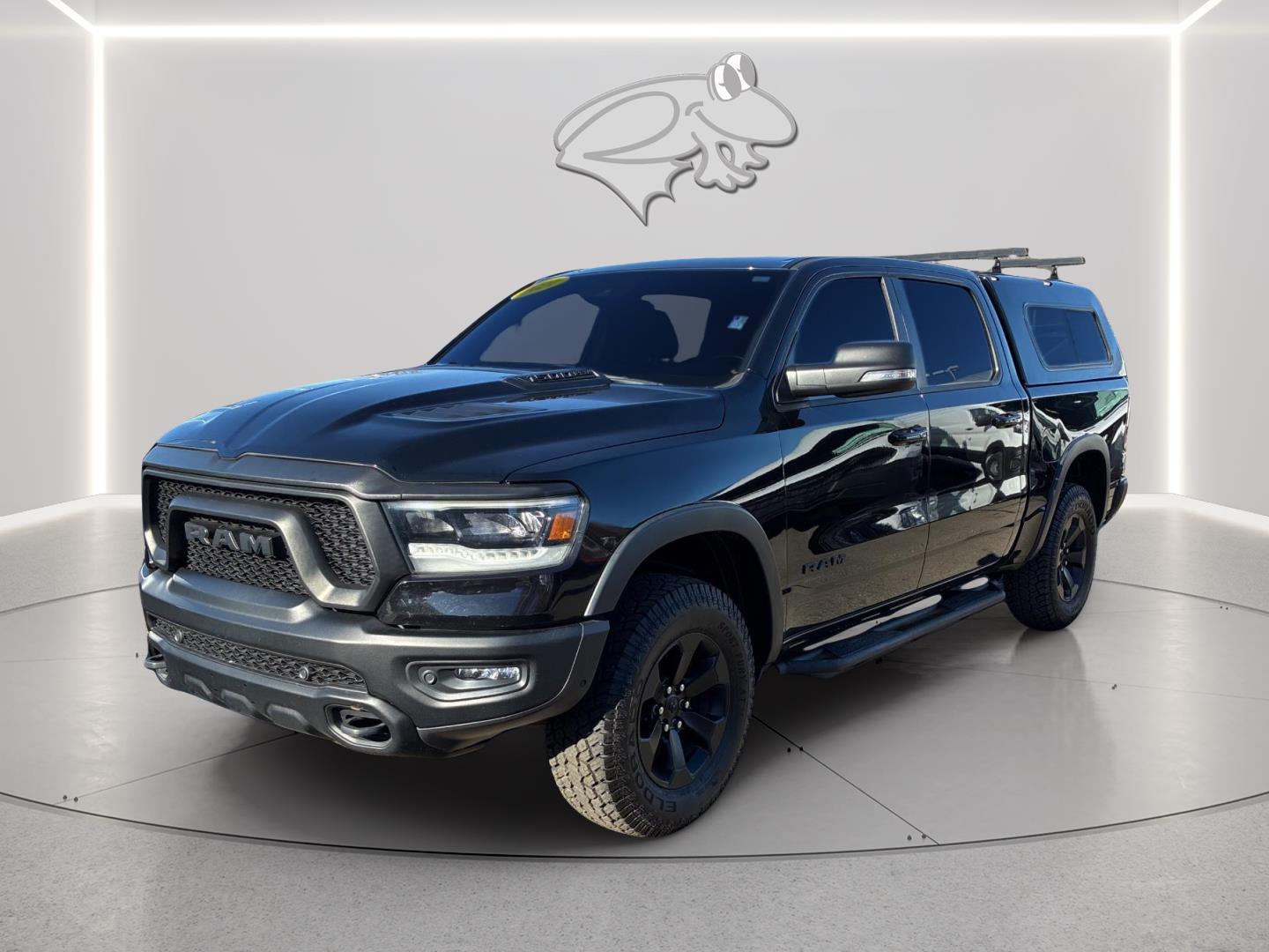 Diamond Black Crystal Pearlcoat 2021 RAM 1500 Rebel Crew Cab 4WD Pickup Truck Four-Wheel Drive 8-Speed Automatic