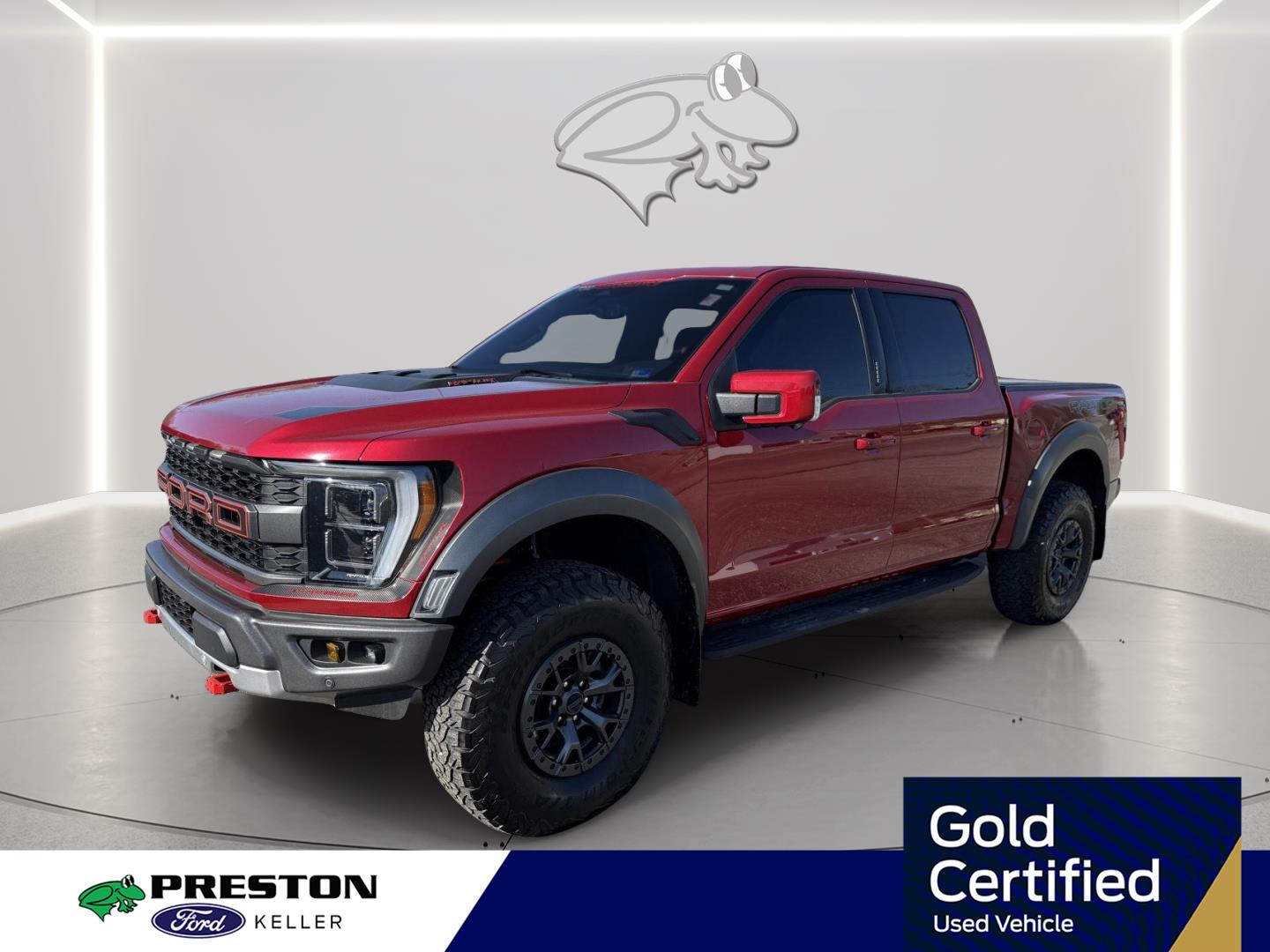 Rapid Red Metallic Tinted Clearcoat 2022 Ford F-150 Raptor SuperCrew 4WD Pickup Truck Four-Wheel Drive Automatic