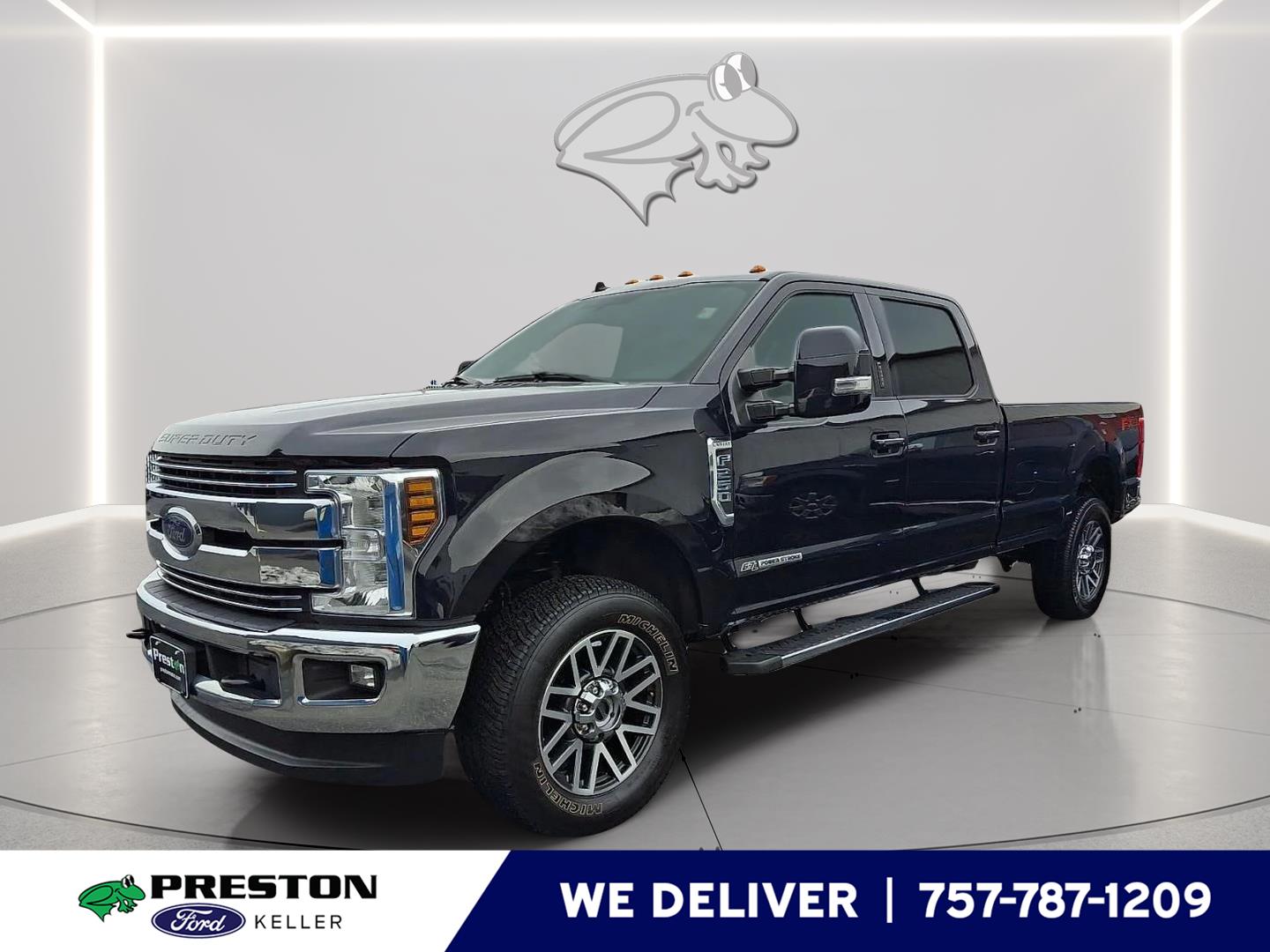Agate Black 2019 Ford F-250 Super Duty Lariat Crew Cab 4WD Pickup Truck Four-Wheel Drive 6-Speed Automatic