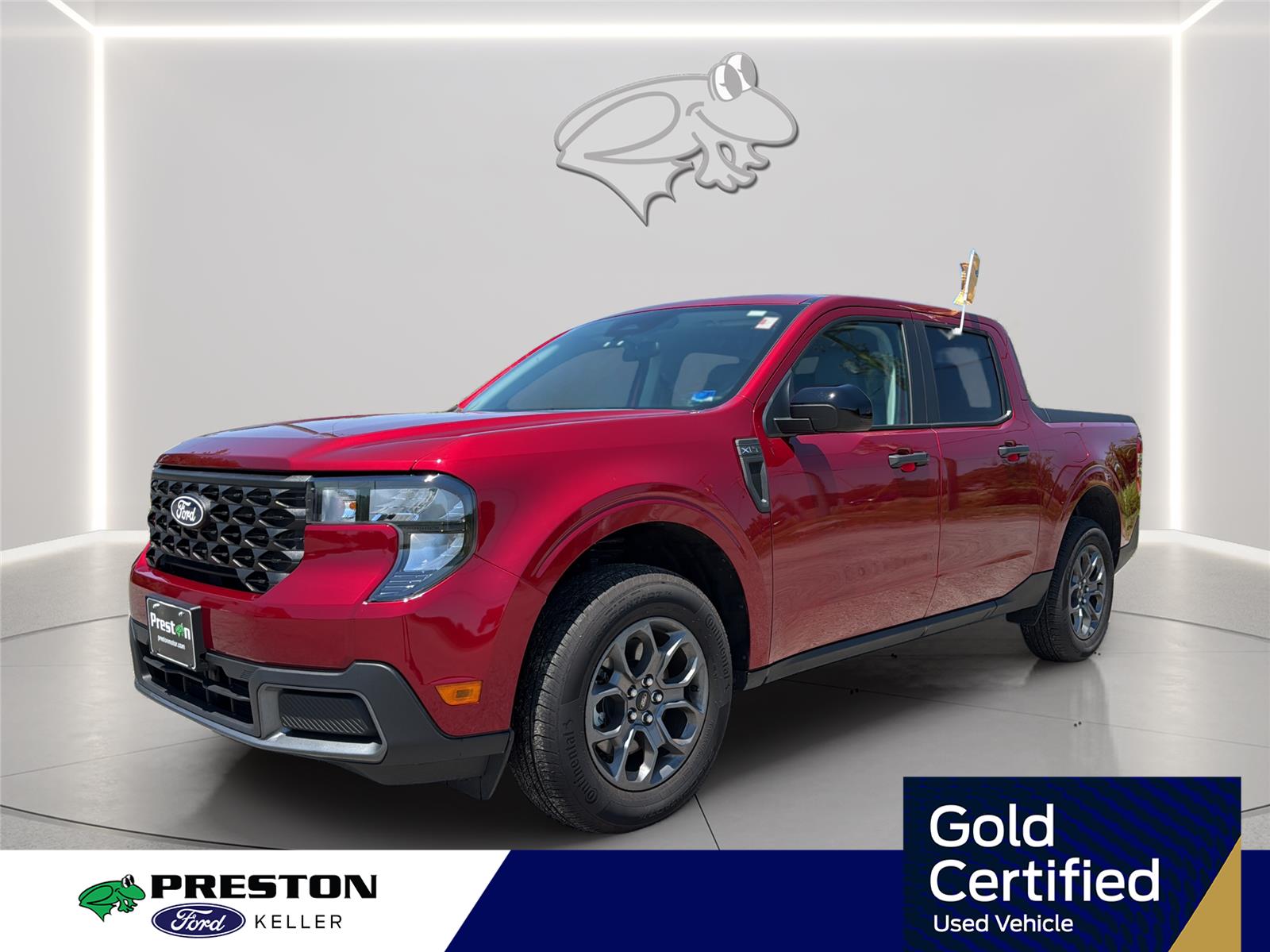Ruby Red Metallic Tinted Clearcoat 2025 Ford Maverick Pickup Truck All-Wheel Drive 8-Speed Automatic