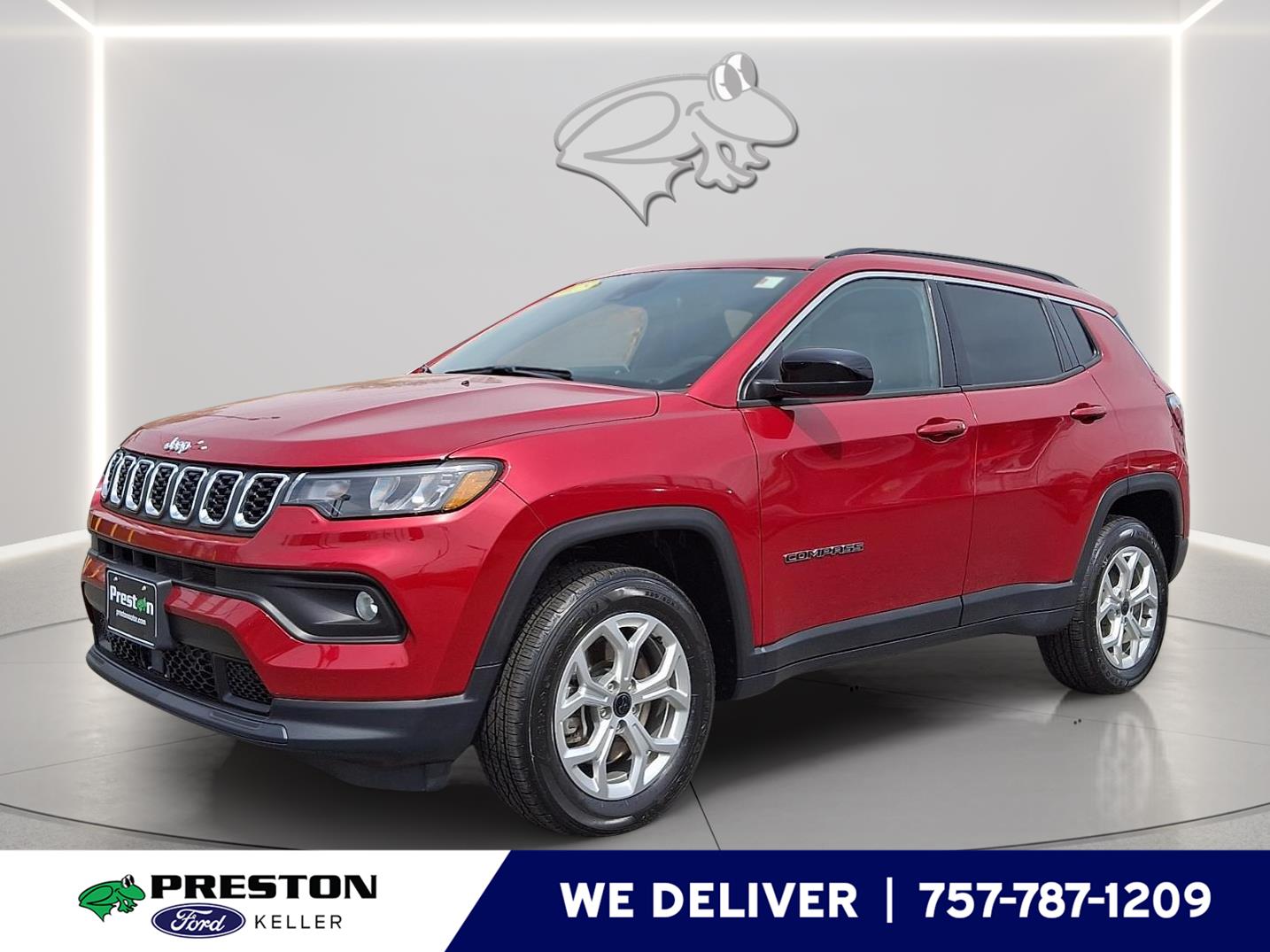 Red Hot Pearlcoat 2025 Jeep Compass Latitude 4WD SUV / Crossover Four-Wheel Drive 8-Speed Automatic