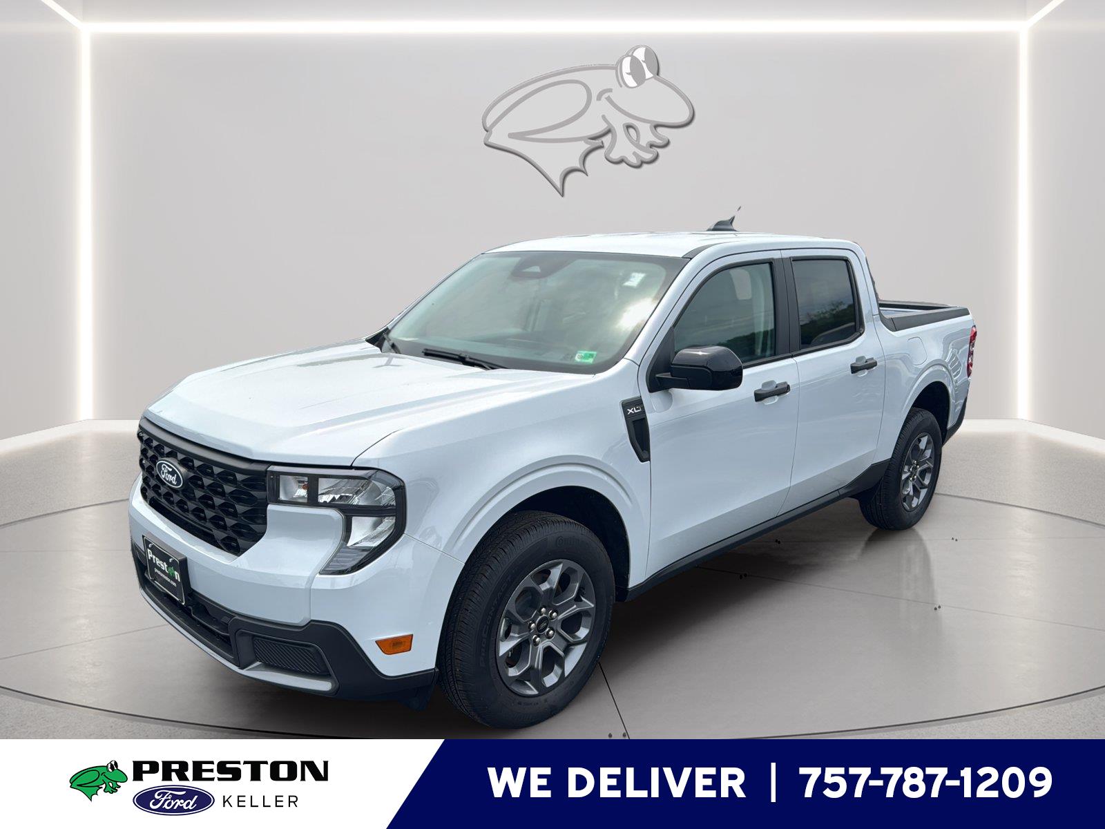 Space White 2025 Ford Maverick Pickup Truck Front-Wheel Drive 1-Speed Dual Clutch