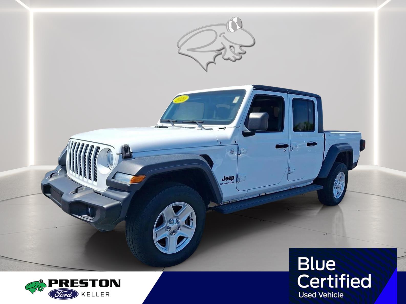 Bright White Clearcoat 2020 Jeep Gladiator Pickup Truck Four-Wheel Drive 8-Speed Automatic