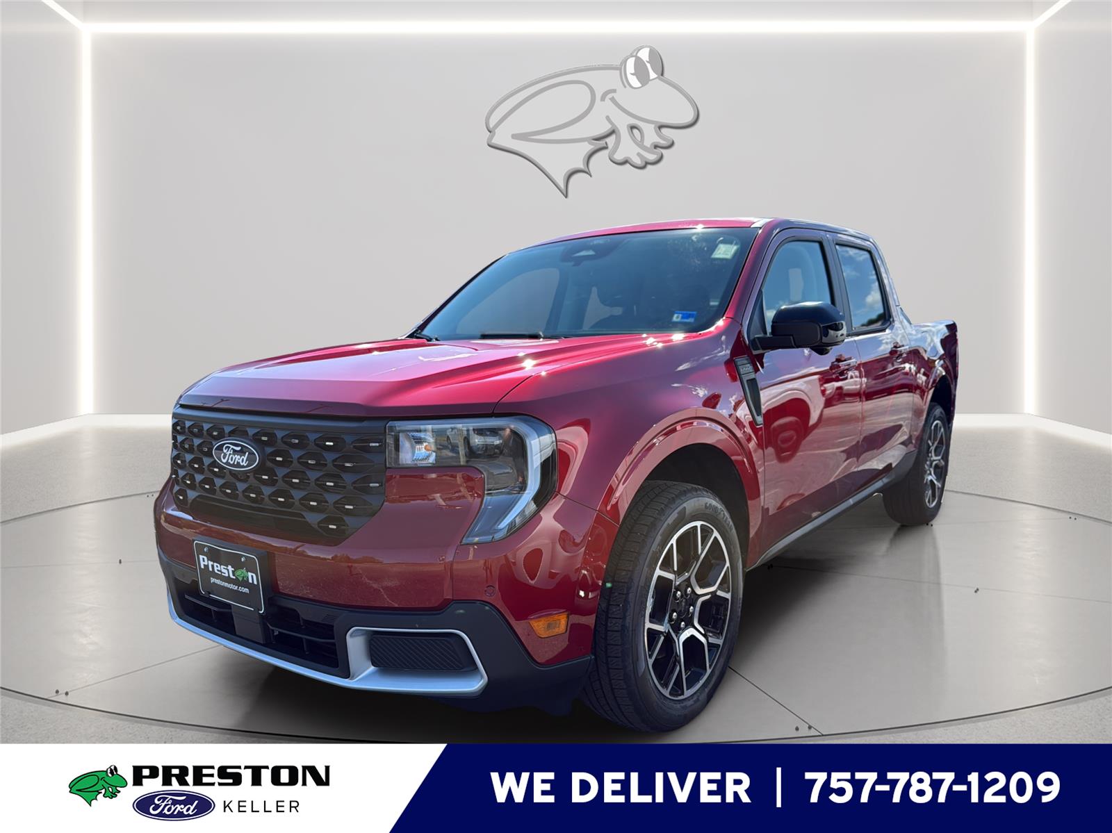 Ruby Red Metallic Tinted Clearcoat 2026 Ford Maverick Pickup Truck All-Wheel Drive Continuously Variable Transmission