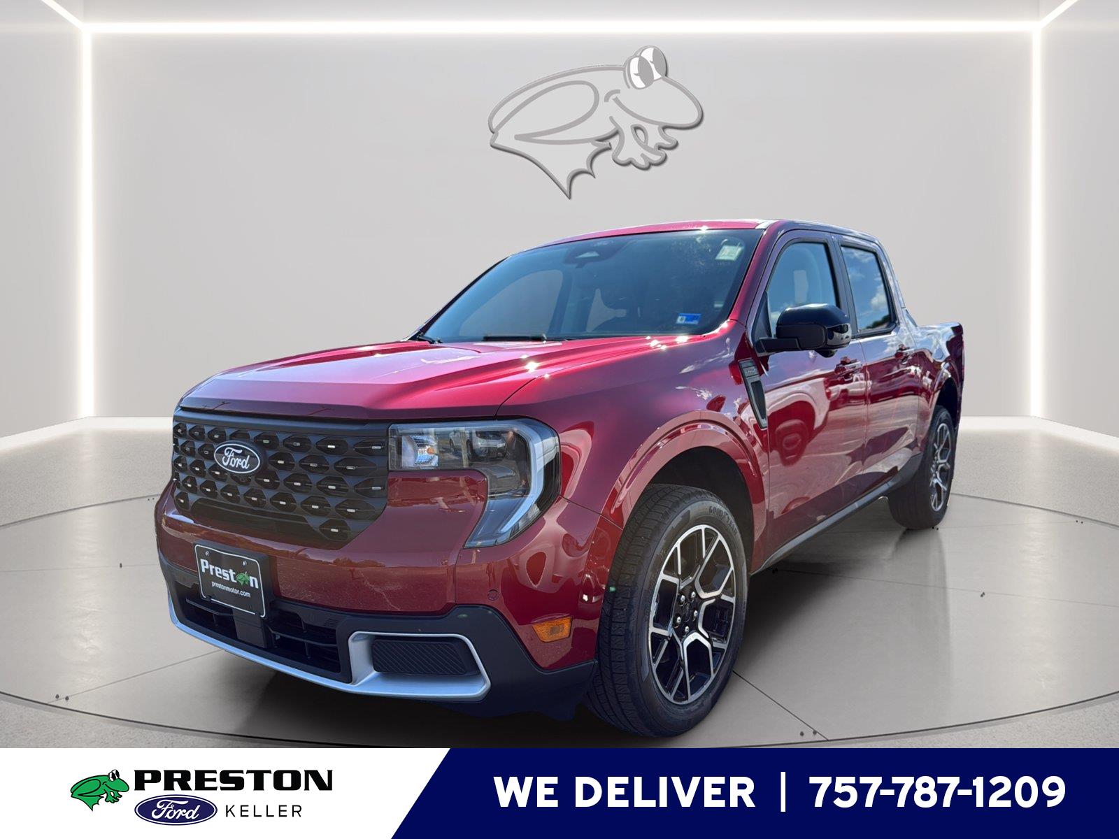 Ruby Red Metallic Tinted Clearcoat 2026 Ford Maverick Pickup Truck All-Wheel Drive Continuously Variable Transmission