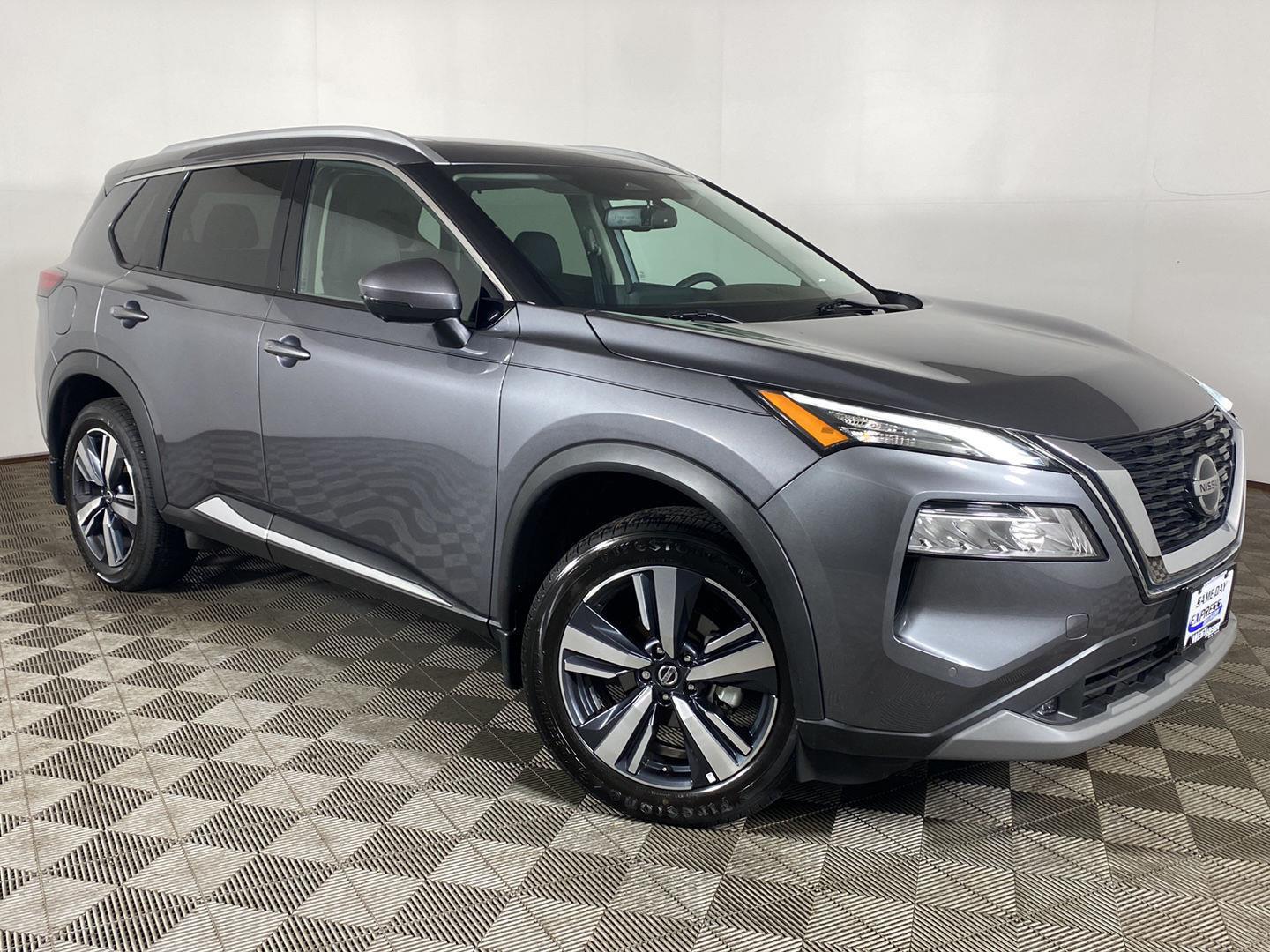 Gray (Gun Metallic) 2021 Nissan Rogue SL AWD SUV / Crossover All-Wheel Drive Continuously Variable Transmission