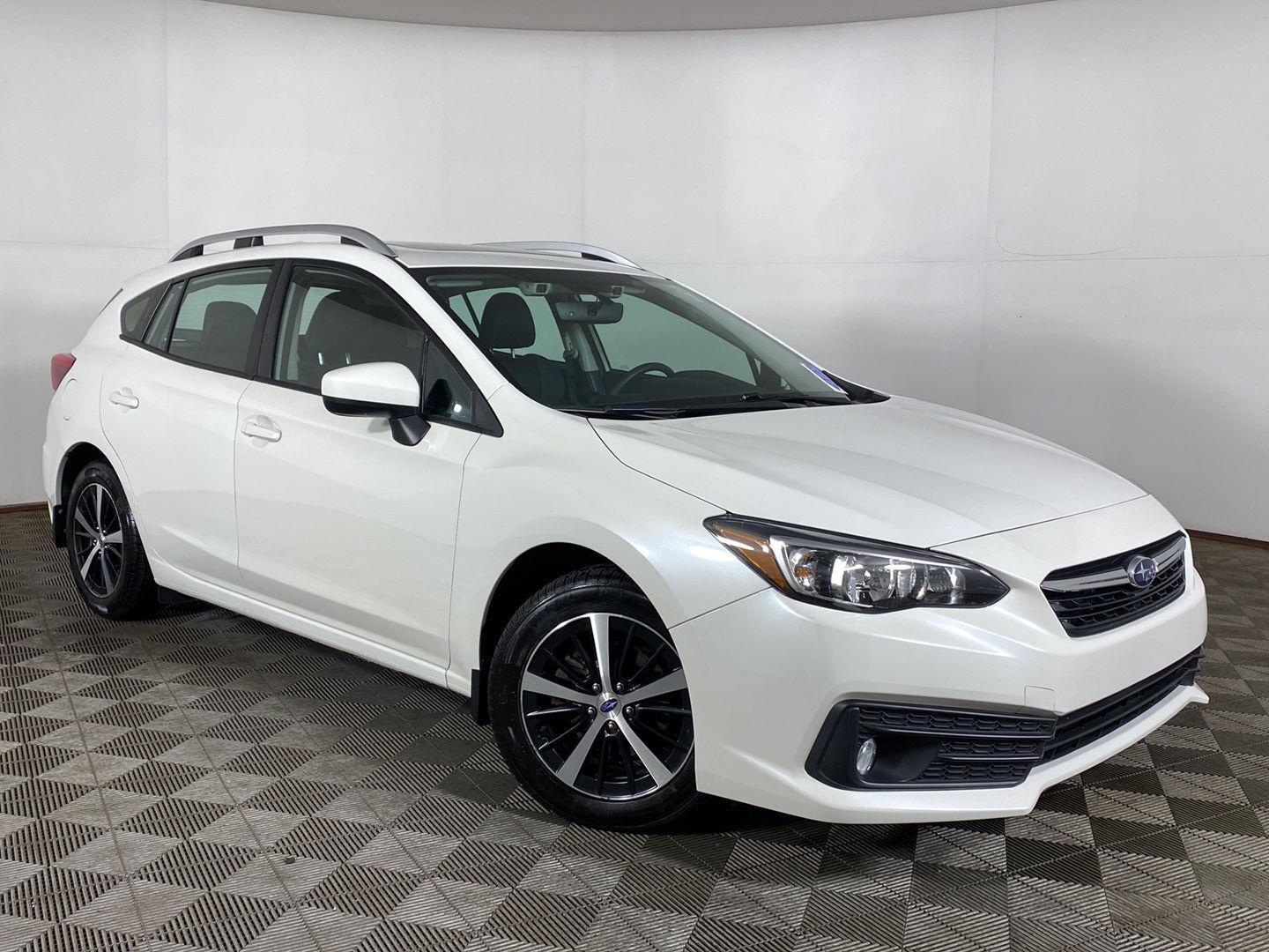 Crystal White Pearl 2023 Subaru Impreza Premium Wagon AWD Wagon All-Wheel Drive Continuously Variable Transmission