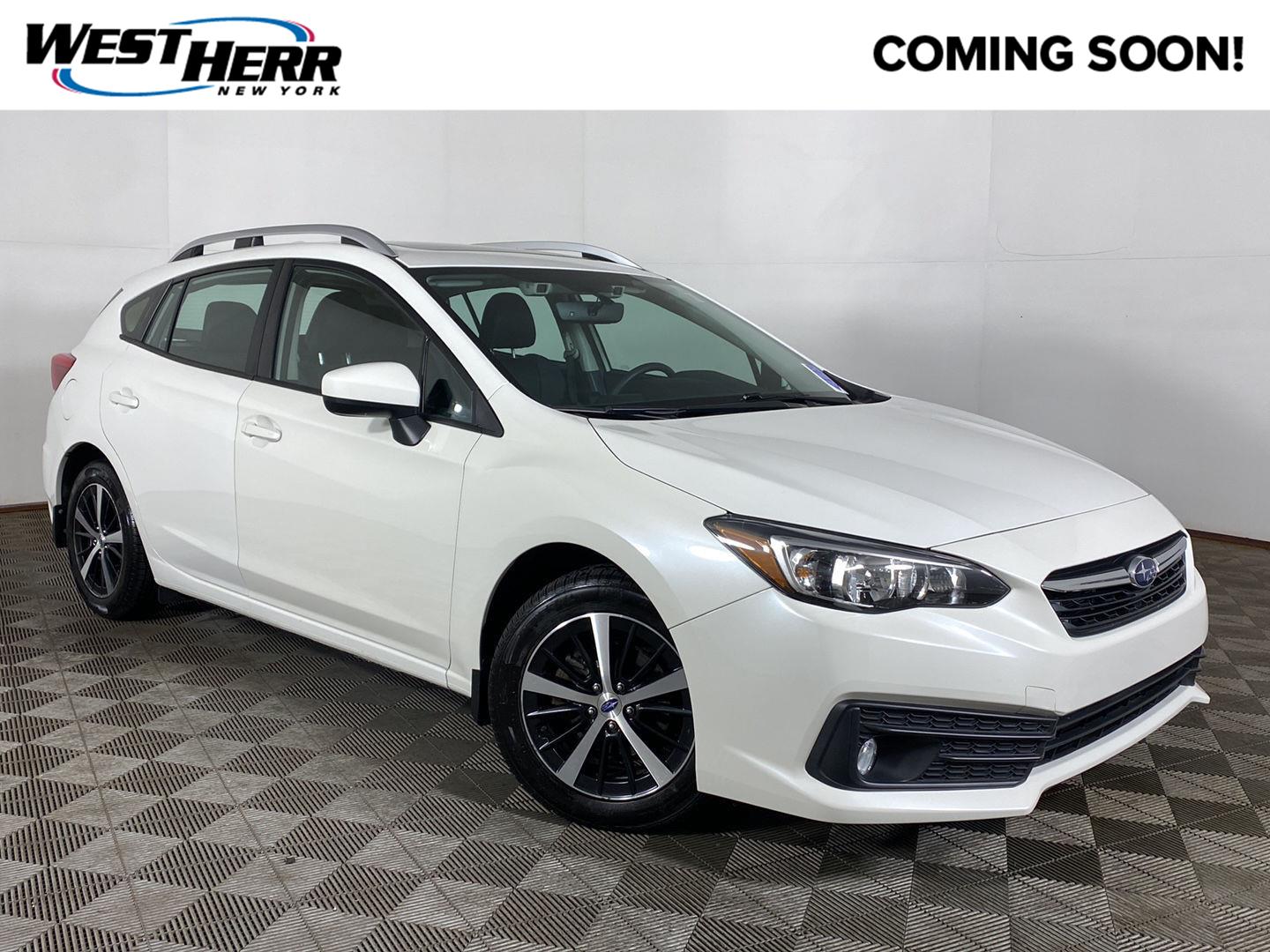 Crystal White Pearl 2023 Subaru Impreza Premium Wagon AWD Wagon All-Wheel Drive Continuously Variable Transmission
