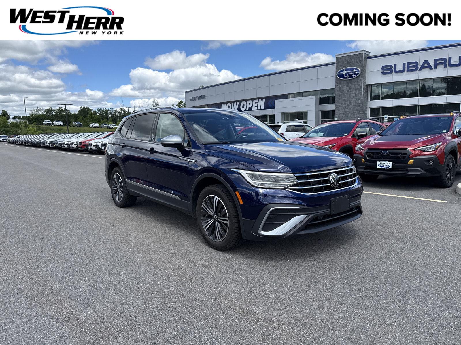 Atlantic Blue Metallic 2024 Volkswagen Tiguan SUV / Crossover All-Wheel Drive Automatic