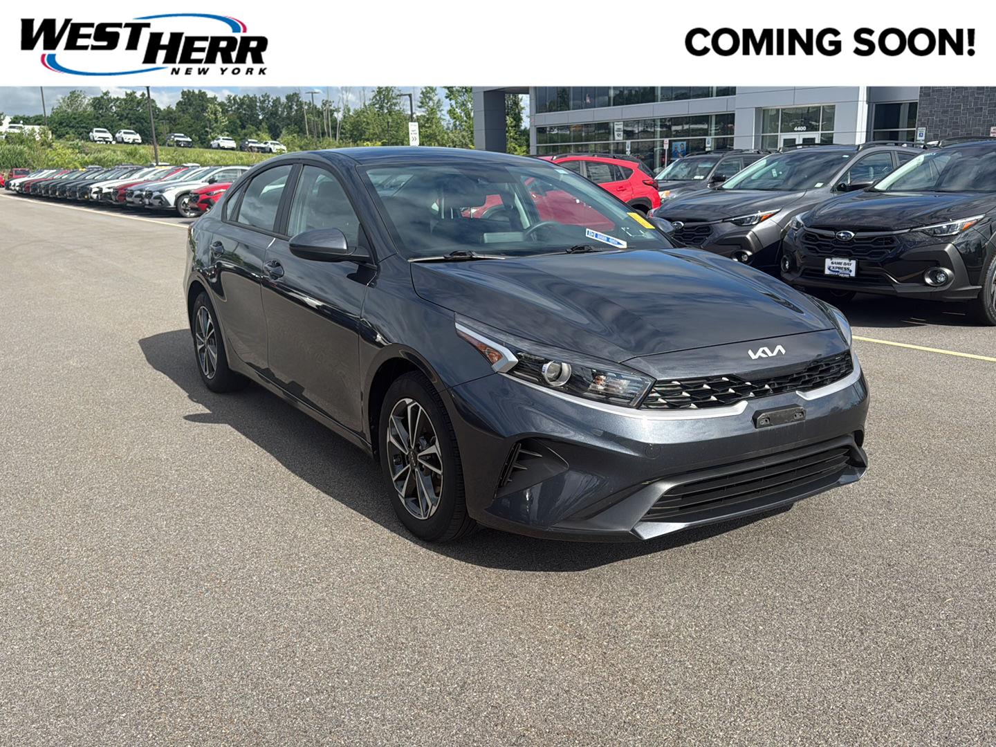 Gravity Gray 2023 Kia Forte Sedan Front-Wheel Drive Continuously Variable Transmission