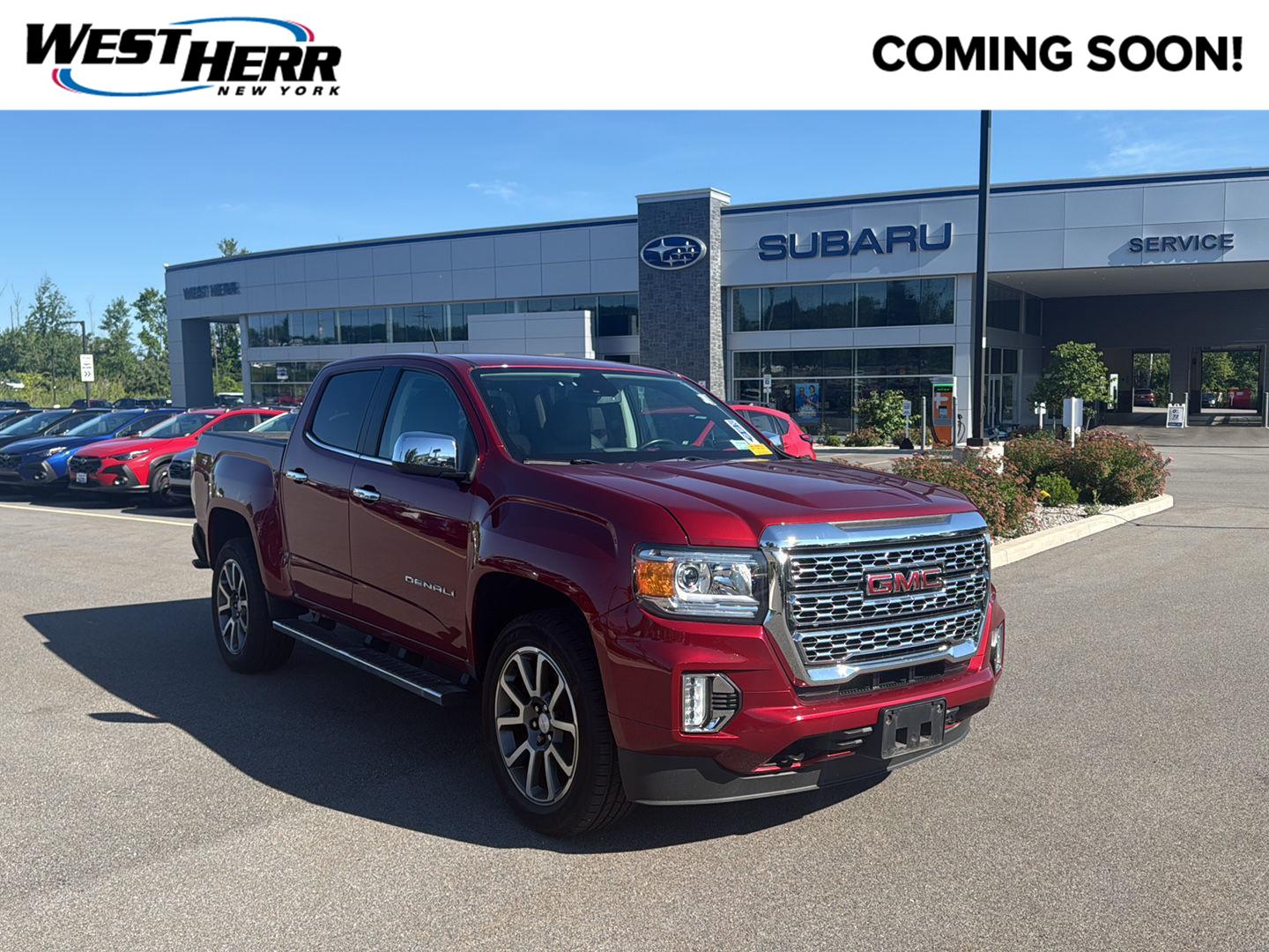 Cayenne Red Tintcoat 2022 GMC Canyon Pickup Truck Four-Wheel Drive 8-Speed Automatic