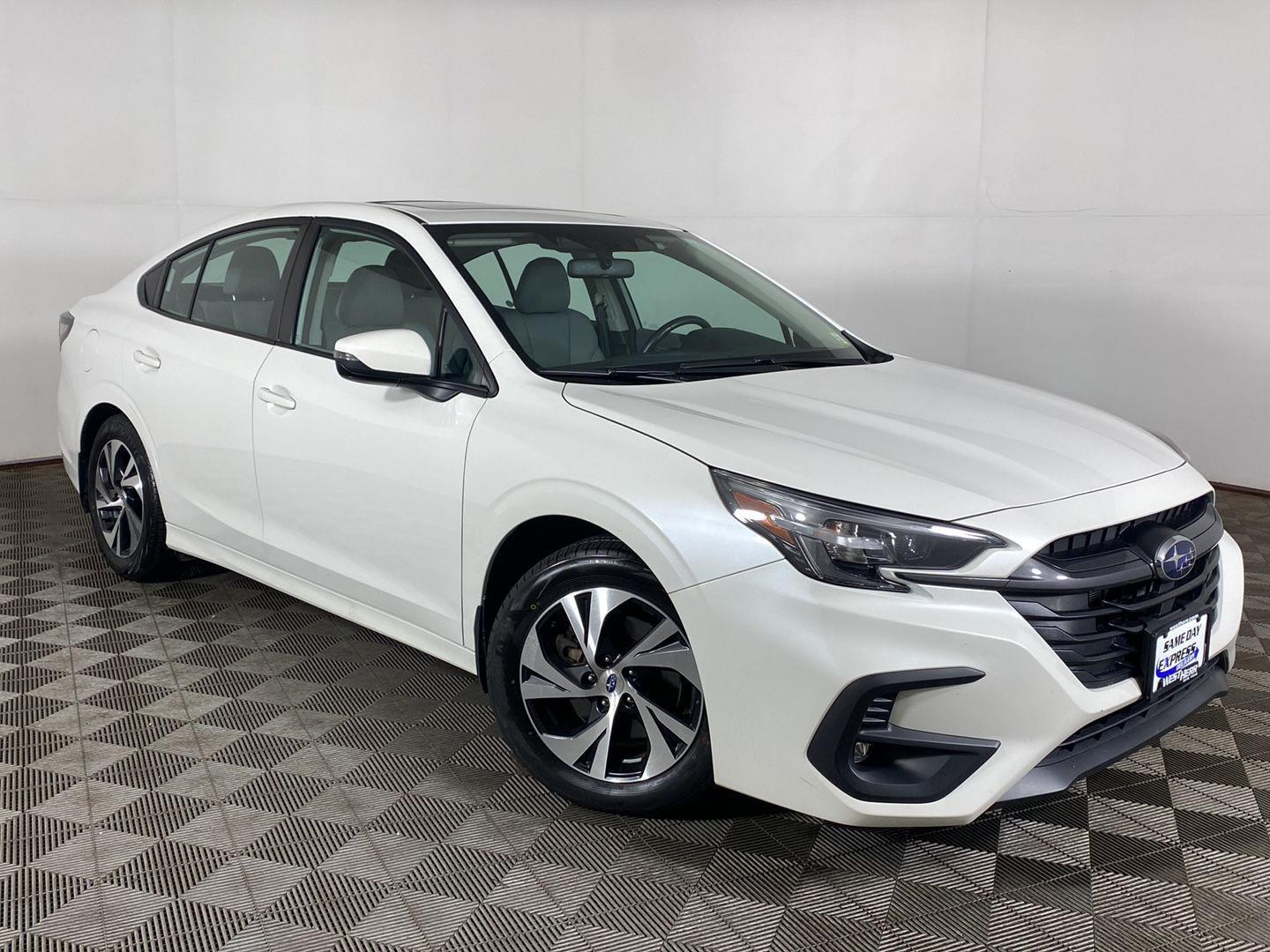 Crystal White Pearl 2024 Subaru Legacy Sedan All-Wheel Drive Continuously Variable Transmission