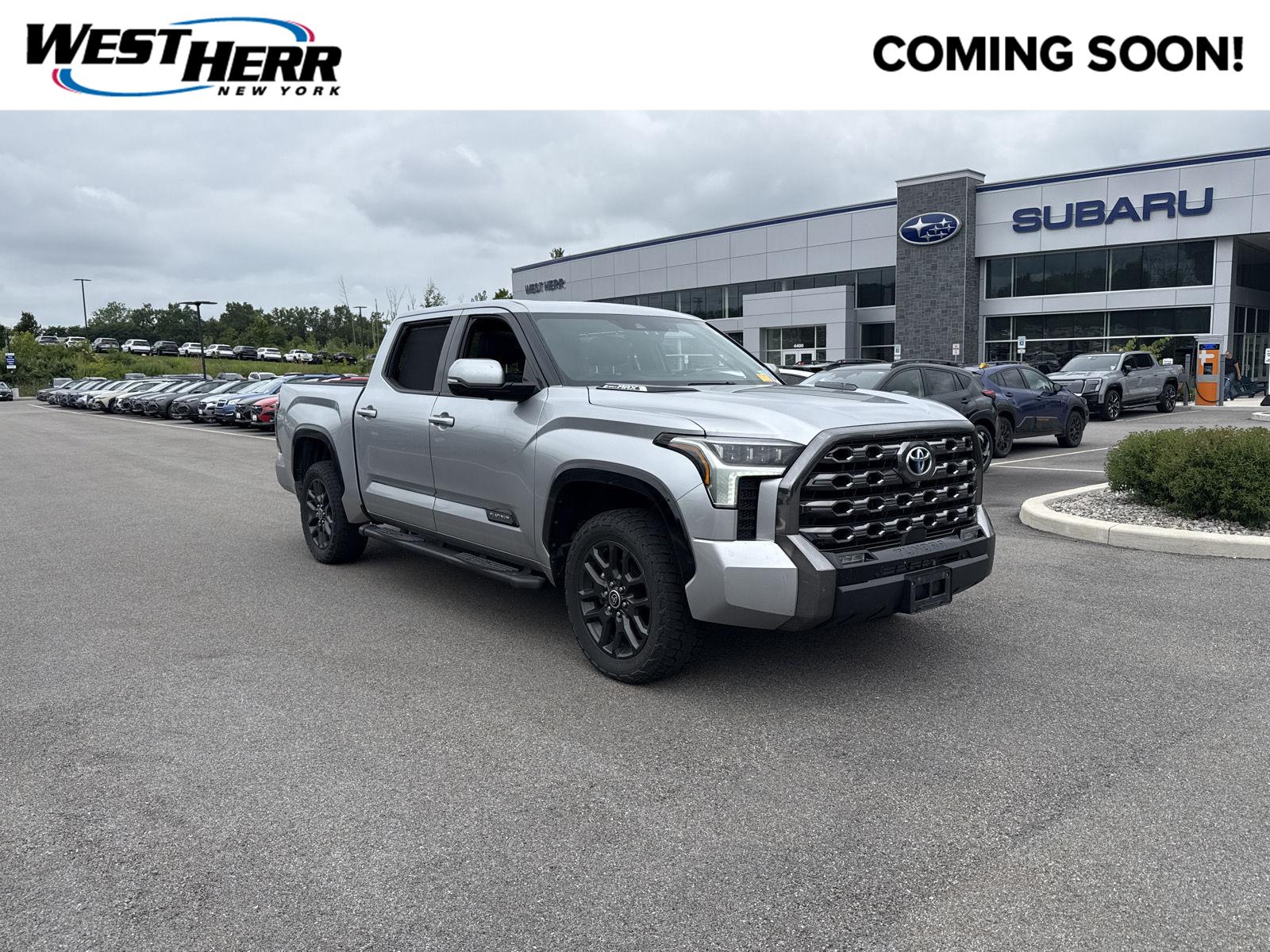 Celestial Silver Metallic 2023 Toyota Tundra Hybrid Pickup Truck Four-Wheel Drive Automatic
