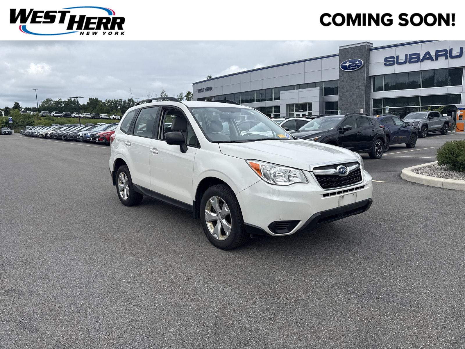 Crystal White Pearl 2016 Subaru Forester SUV / Crossover All-Wheel Drive Continuously Variable Transmission