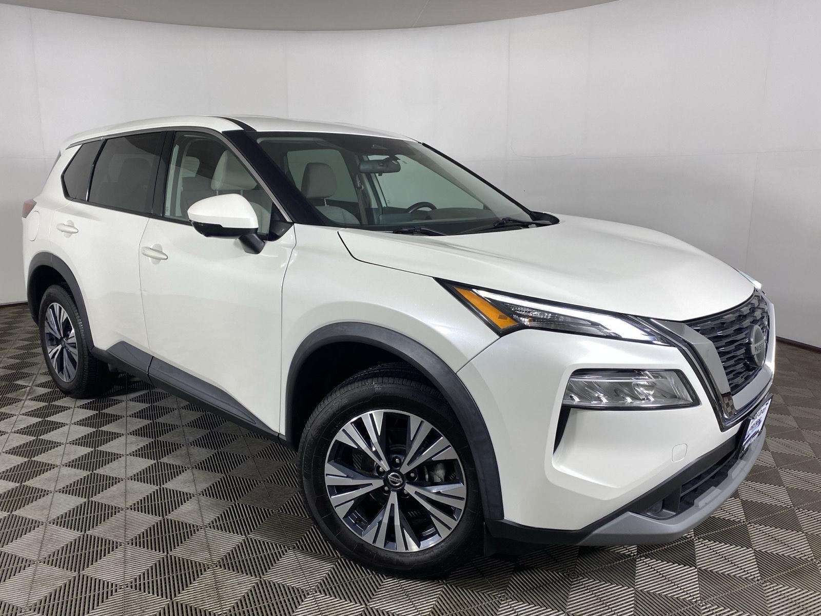 Pearl White Tricoat 2021 Nissan Rogue SUV / Crossover All-Wheel Drive Continuously Variable Transmission
