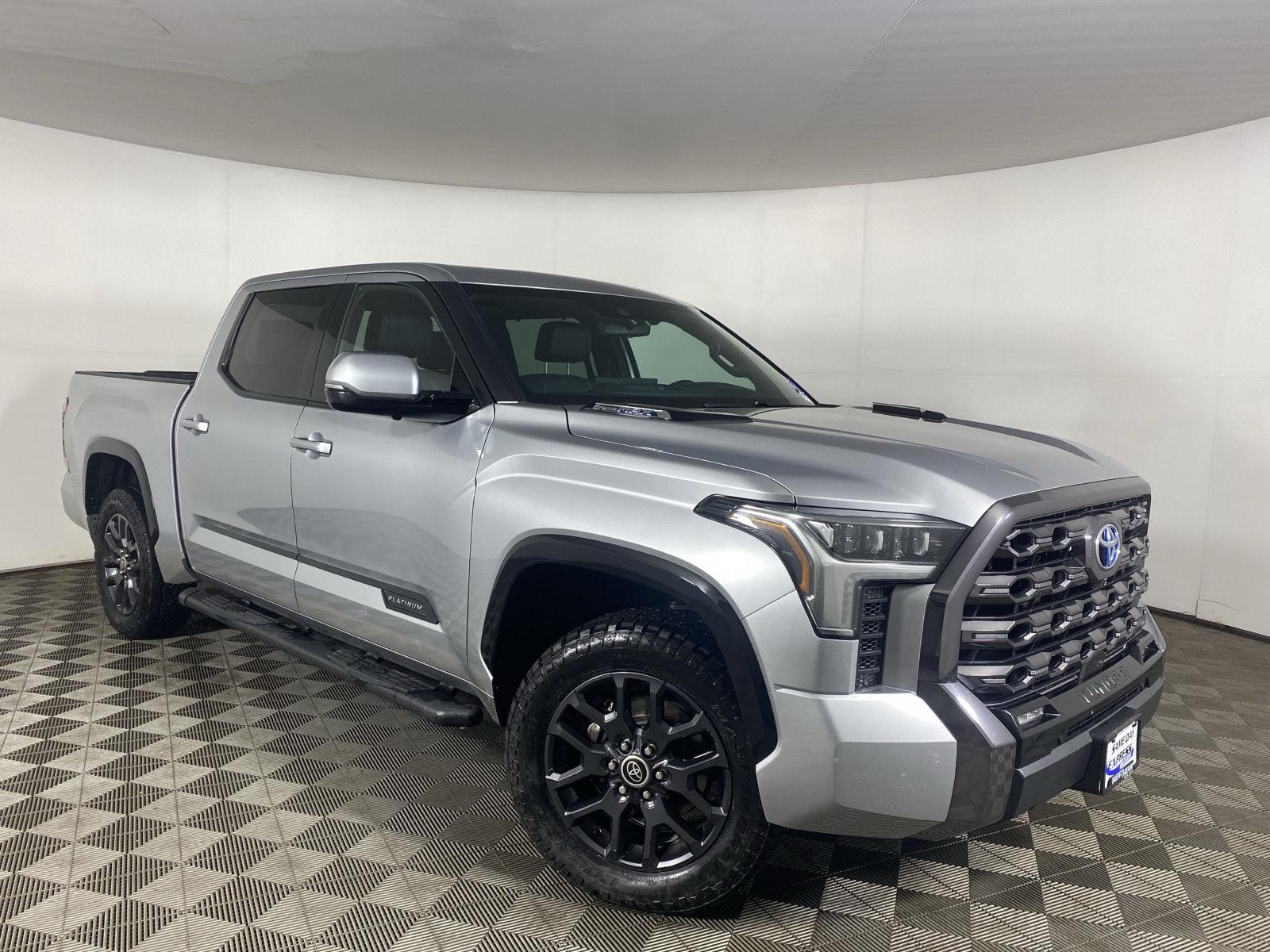 Celestial Silver Metallic 2023 Toyota Tundra Hybrid Pickup Truck Four-Wheel Drive Automatic