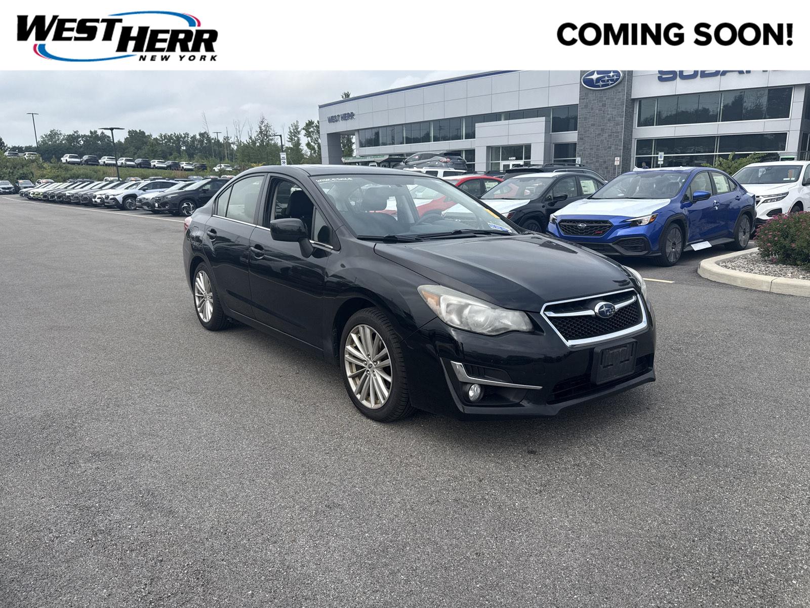 Crystal Black Silica 2015 Subaru Impreza Sedan All-Wheel Drive Continuously Variable Transmission