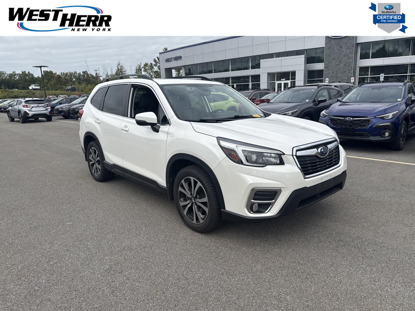 Crystal White Pearl 2021 Subaru Forester SUV / Crossover All-Wheel Drive Continuously Variable Transmission