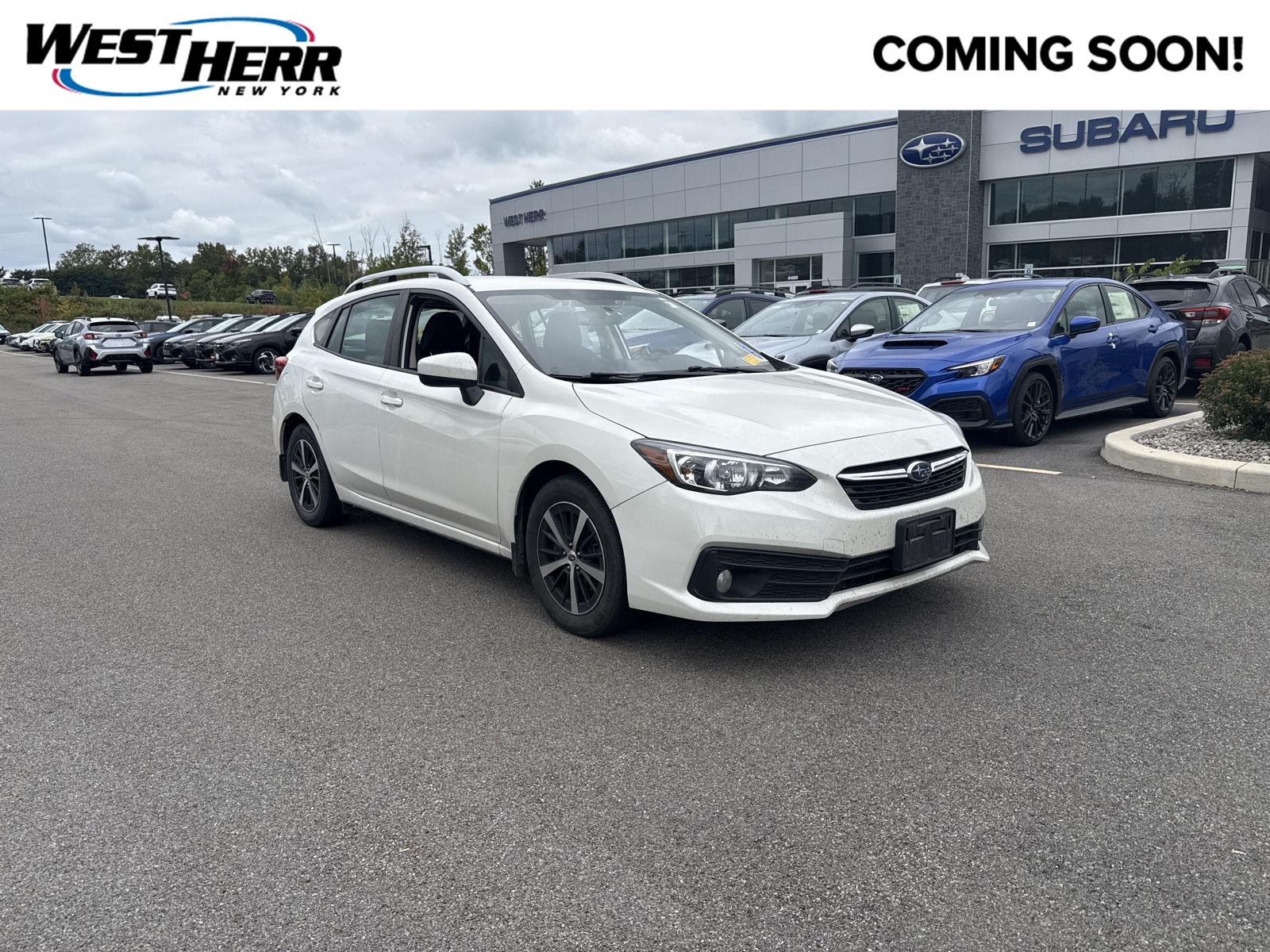 Crystal White Pearl 2022 Subaru Impreza Wagon All-Wheel Drive Continuously Variable Transmission