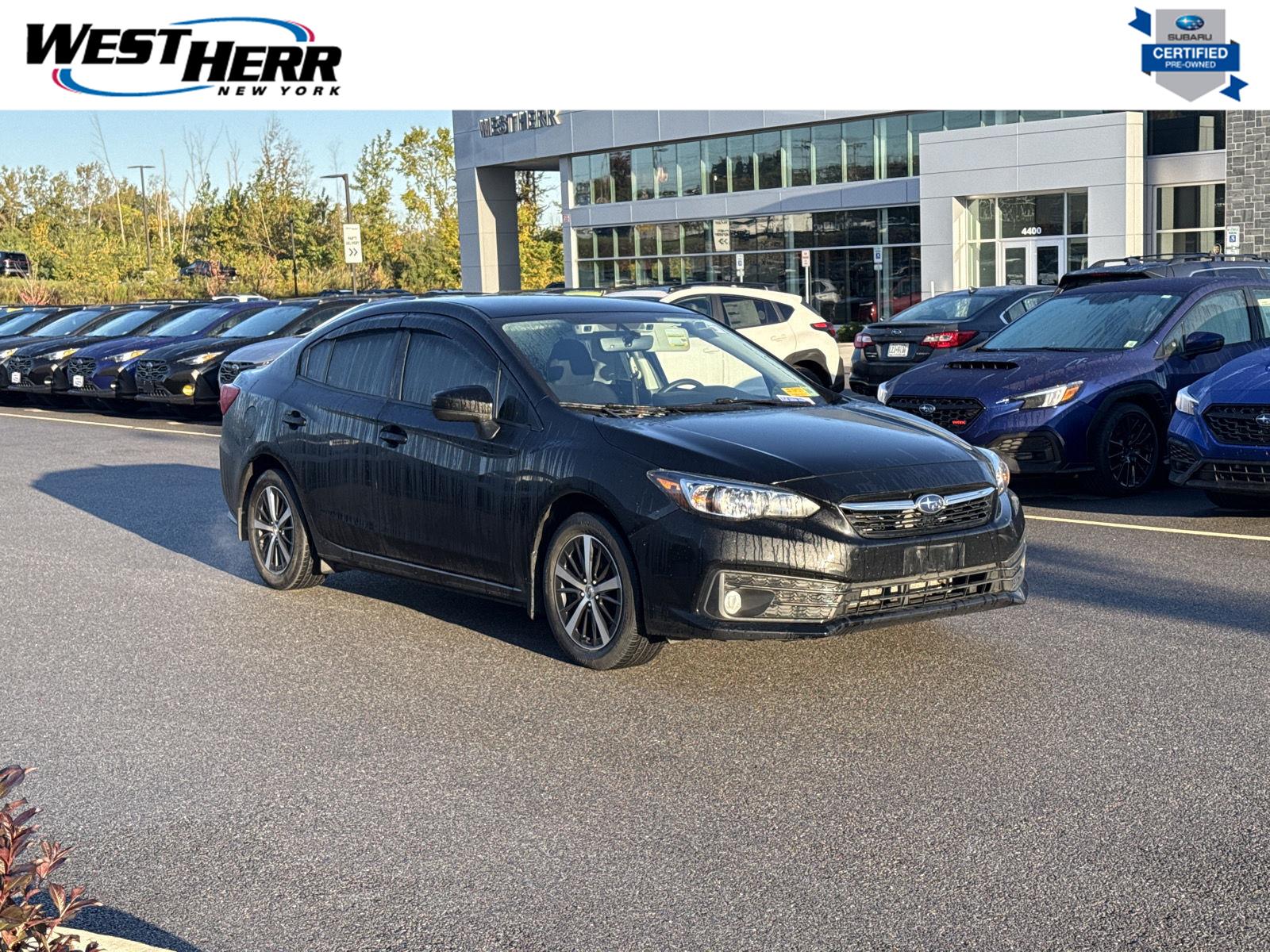 Crystal Black Silica 2022 Subaru Impreza Sedan All-Wheel Drive Continuously Variable Transmission
