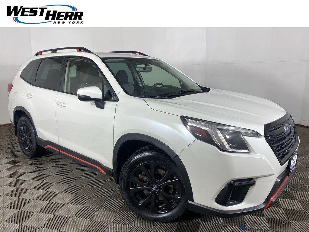 Crystal White Pearl 2023 Subaru Forester Sport Crossover AWD SUV / Crossover All-Wheel Drive Continuously Variable Transmission