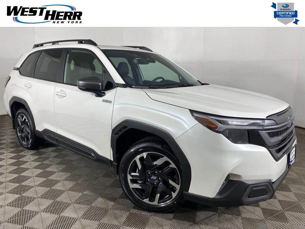 Crystal White Pearl 2025 Subaru Forester Hybrid SUV / Crossover All-Wheel Drive Continuously Variable Transmission