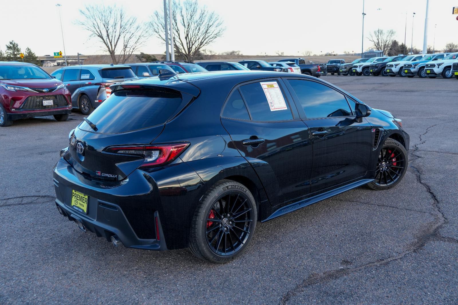 Certified 2023 Toyota GR Corolla Core with VIN JTNABAAE0PA002801 for sale in North Platte, NE