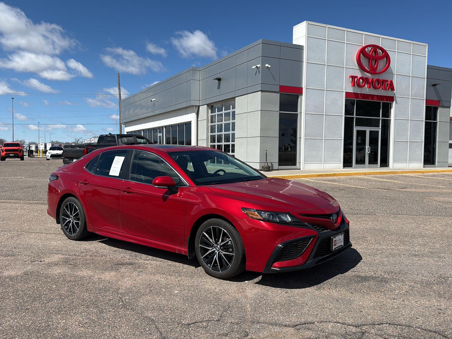 Supersonic Red 2024 Toyota Camry Hybrid SE FWD Sedan Front-Wheel Drive Continuously Variable Transmission