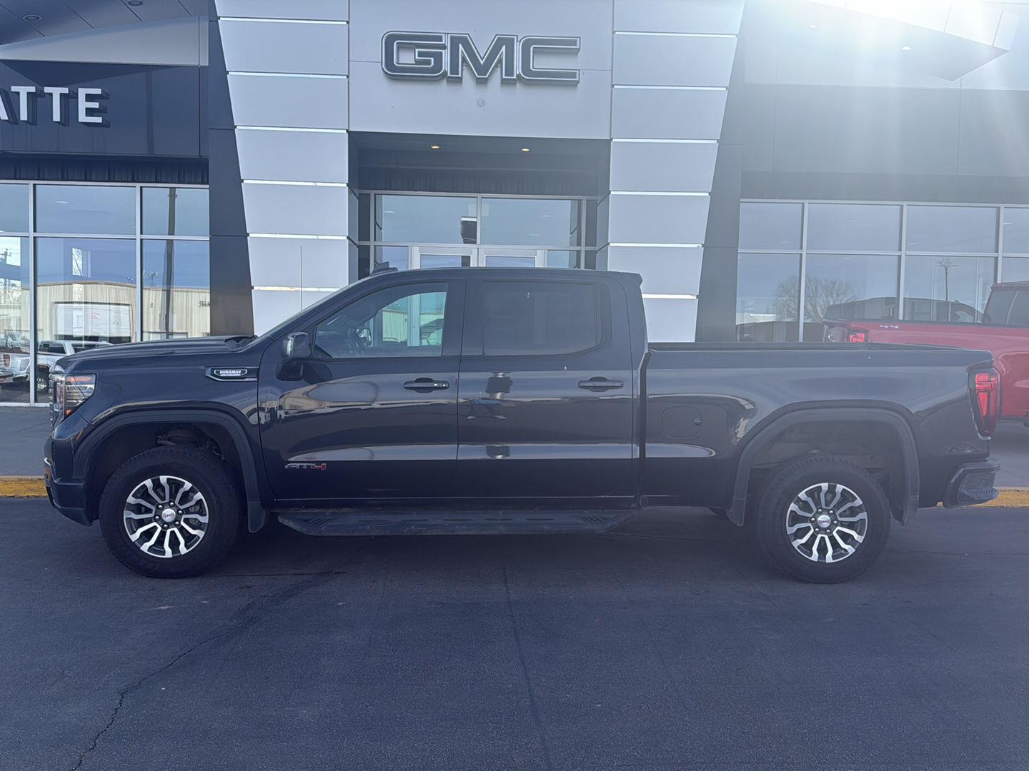 Titanium Rush Metallic 2023 GMC Sierra 1500 AT4 Crew Cab 4WD Pickup Truck Four-Wheel Drive Automatic