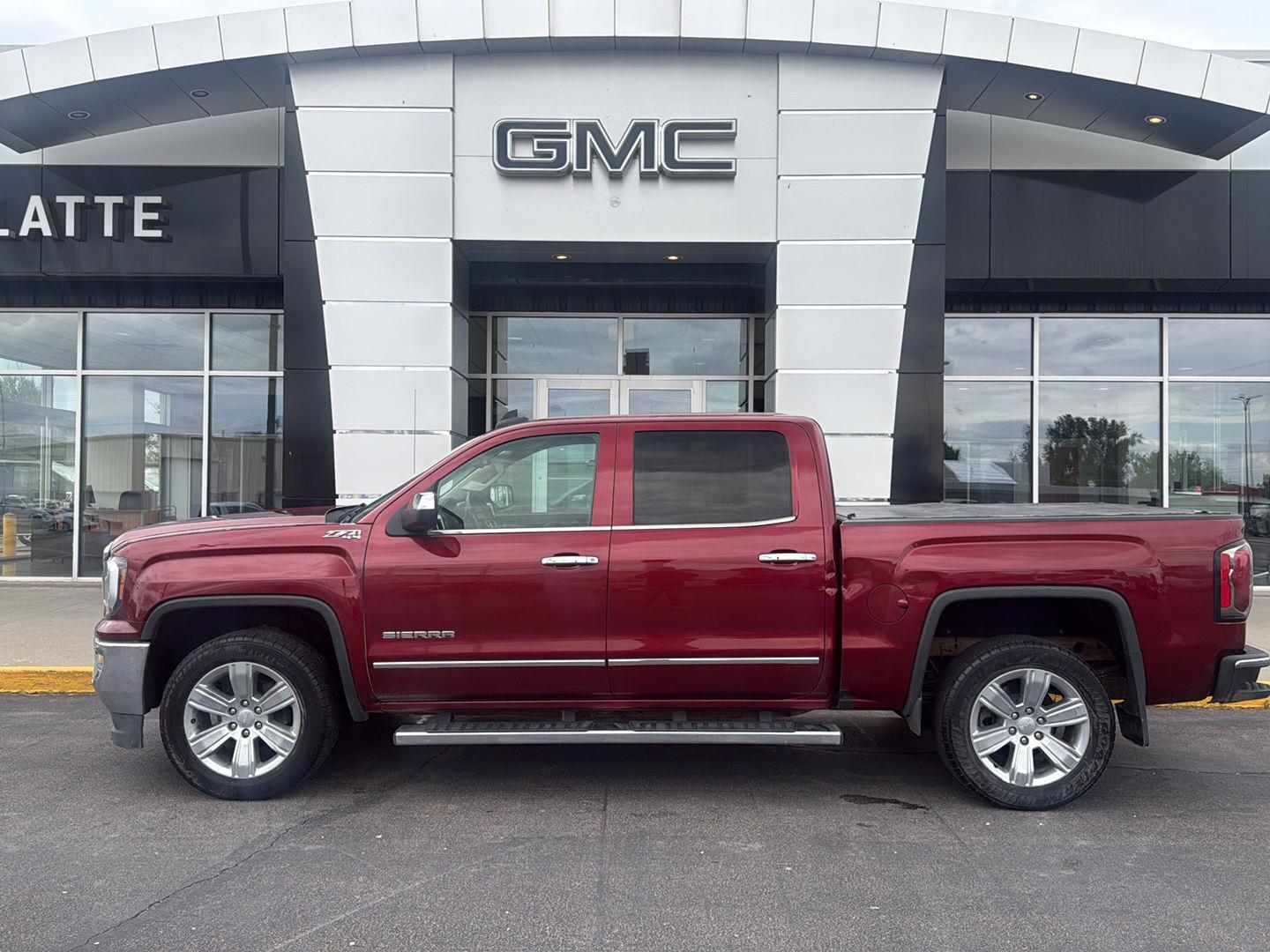 Crimson Red Tintcoat 2017 GMC Sierra 1500 SLT Crew Cab 4WD Pickup Truck Four-Wheel Drive 8-Speed Automatic
