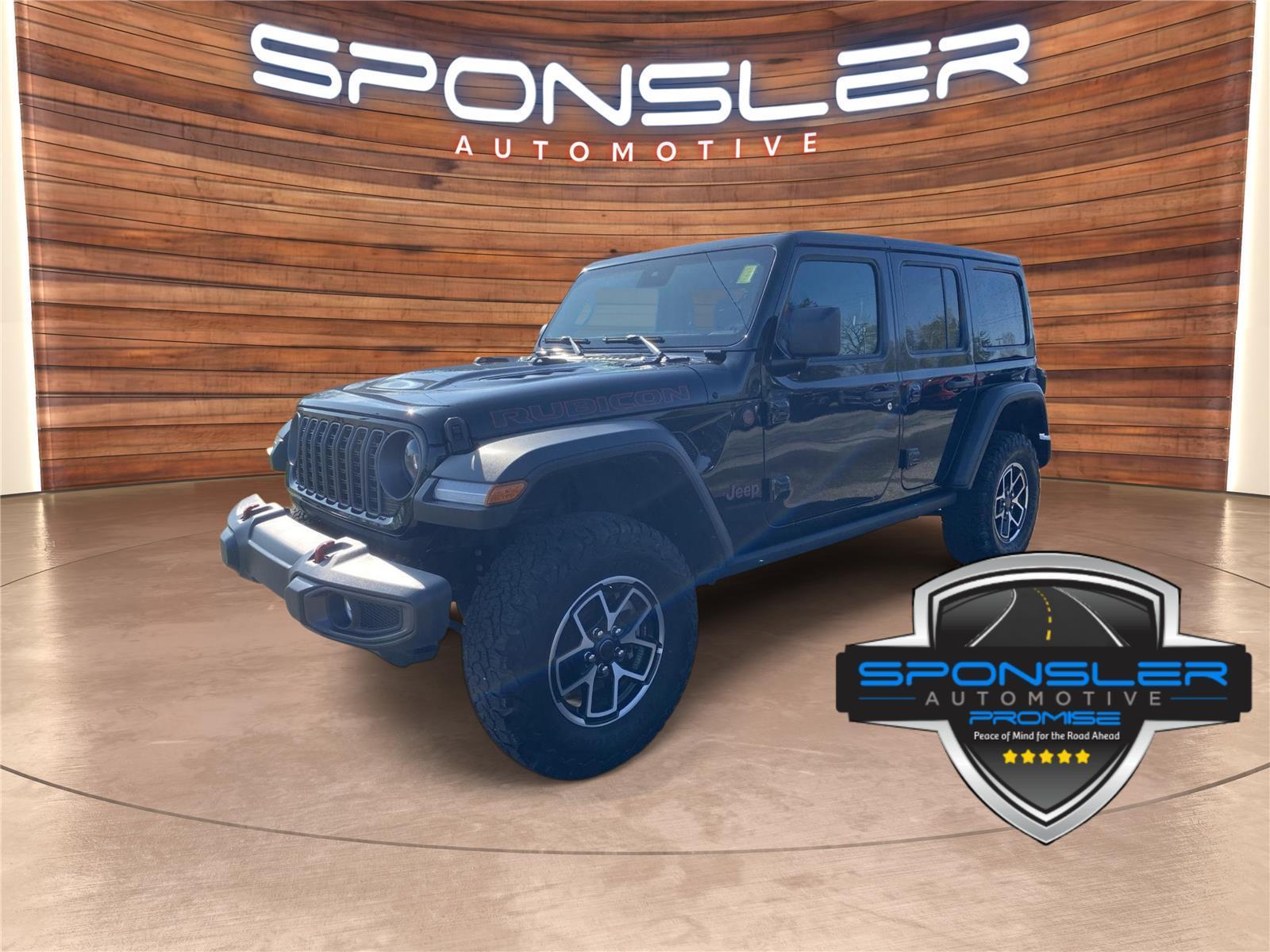 Black Clearcoat 2025 Jeep Wrangler SUV / Crossover Four-Wheel Drive 8-Speed Automatic