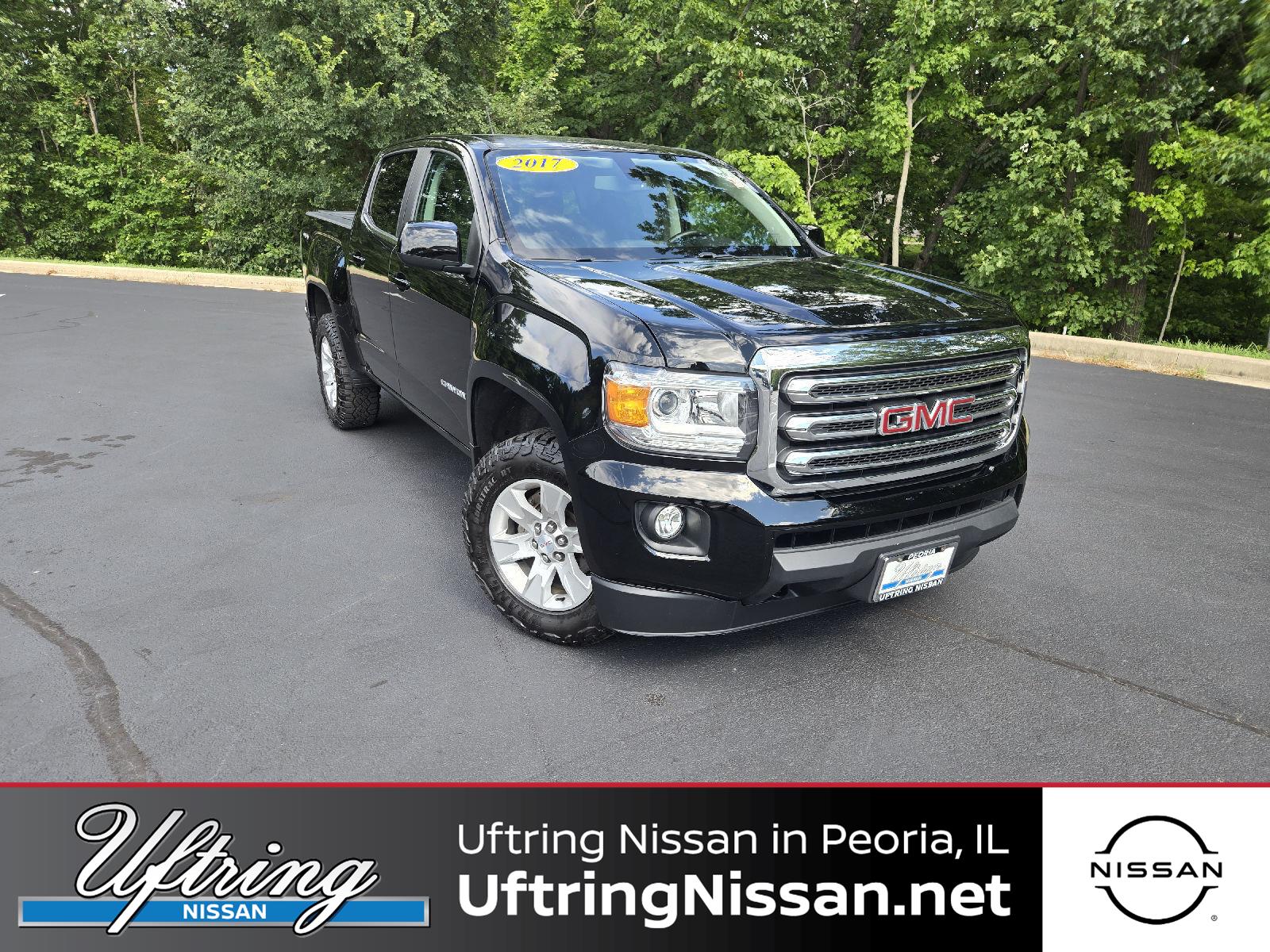 Onyx Black 2017 GMC Canyon Pickup Truck Four-Wheel Drive 8-Speed Automatic