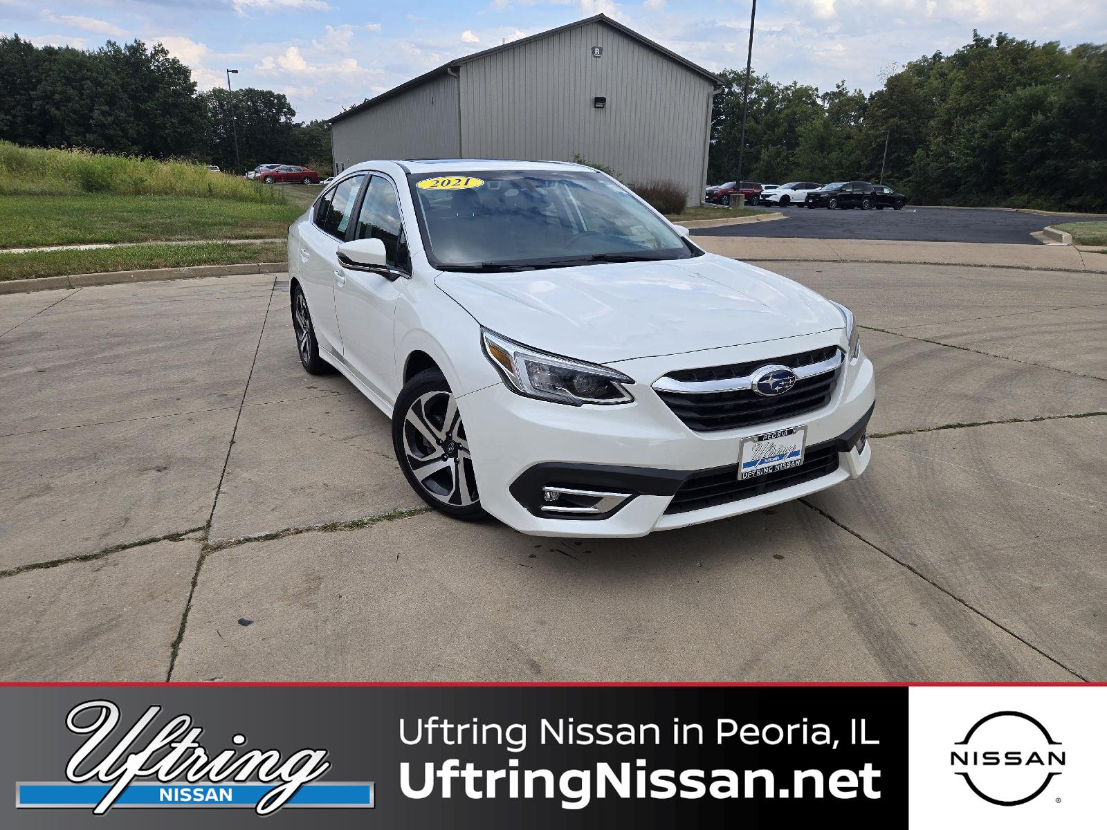 Crystal White Pearl 2021 Subaru Legacy Sedan All-Wheel Drive Continuously Variable Transmission