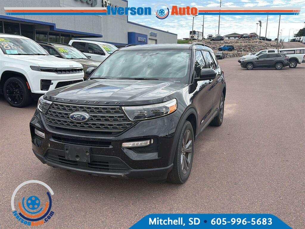 Agate Black 2022 Ford Explorer SUV / Crossover All-Wheel Drive Automatic