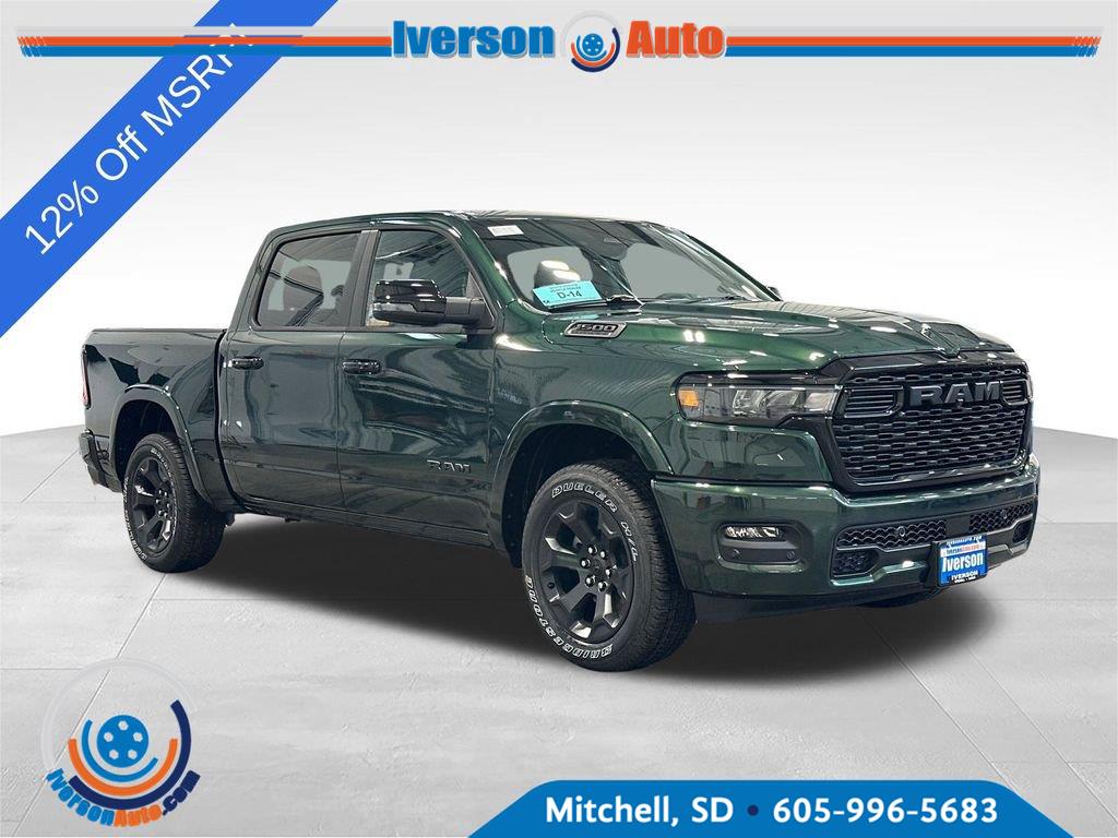 Serrano Green Metallic 2026 RAM 1500 Pickup Truck Four-Wheel Drive 8-Speed Automatic