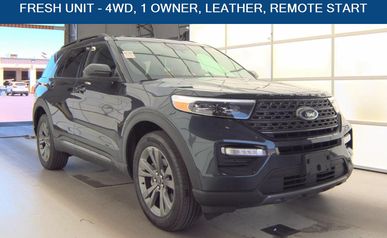 Stone Blue 2023 Ford Explorer XLT AWD SUV / Crossover All-Wheel Drive 10-Speed Automatic