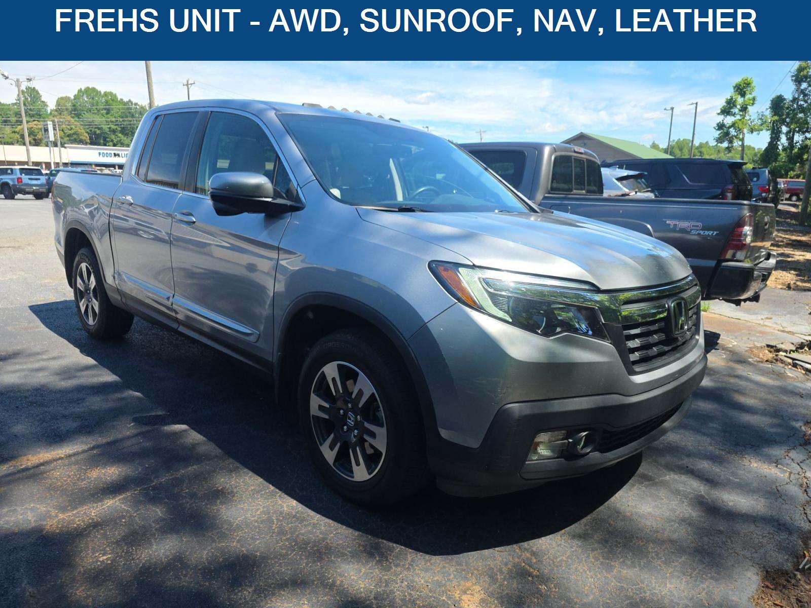 Lunar Silver Metallic 2019 Honda Ridgeline Pickup Truck All-Wheel Drive 6-Speed Automatic
