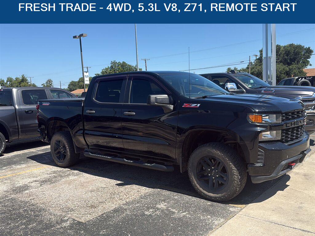 Black 2020 Chevrolet Silverado 1500 Pickup Truck Four-Wheel Drive 6-Speed Automatic Overdrive