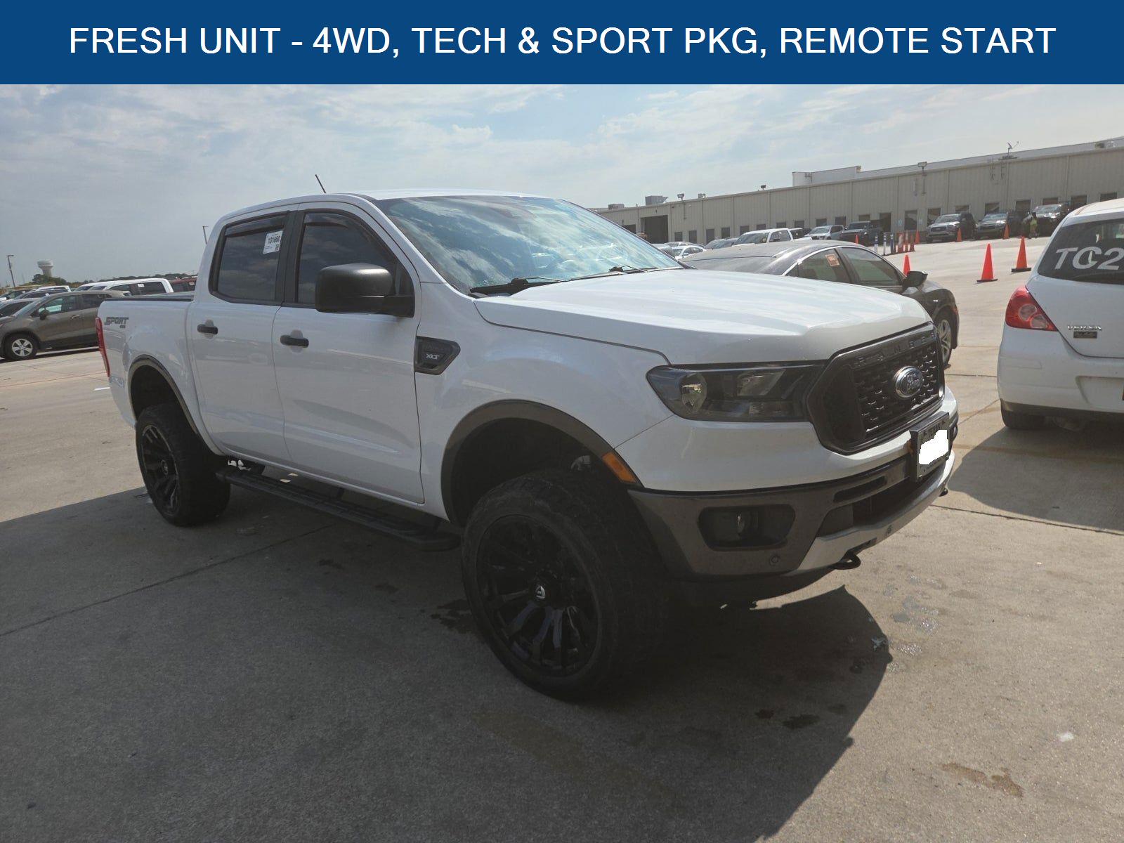 Oxford White 2020 Ford Ranger Pickup Truck Four-Wheel Drive 10-Speed Automatic
