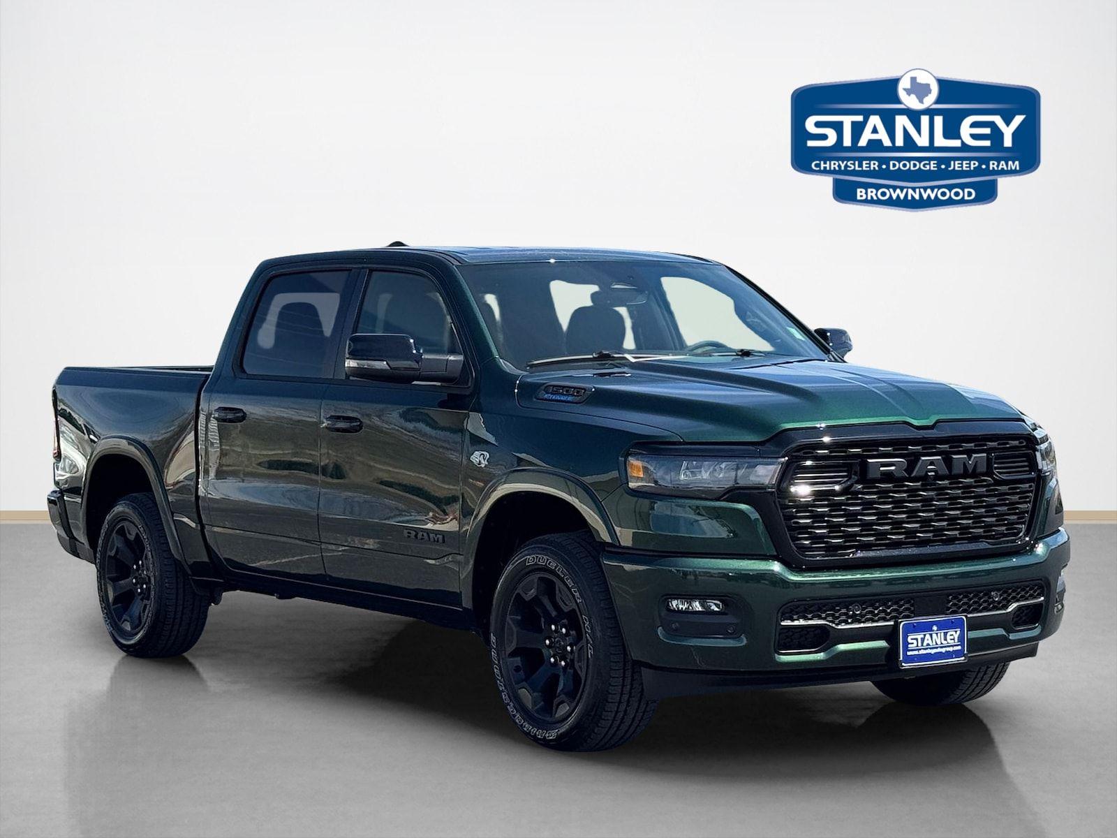 Serrano Green Metallic 2026 RAM 1500 Lone Star Crew Cab 4WD Pickup Truck Four-Wheel Drive 8-Speed Automatic