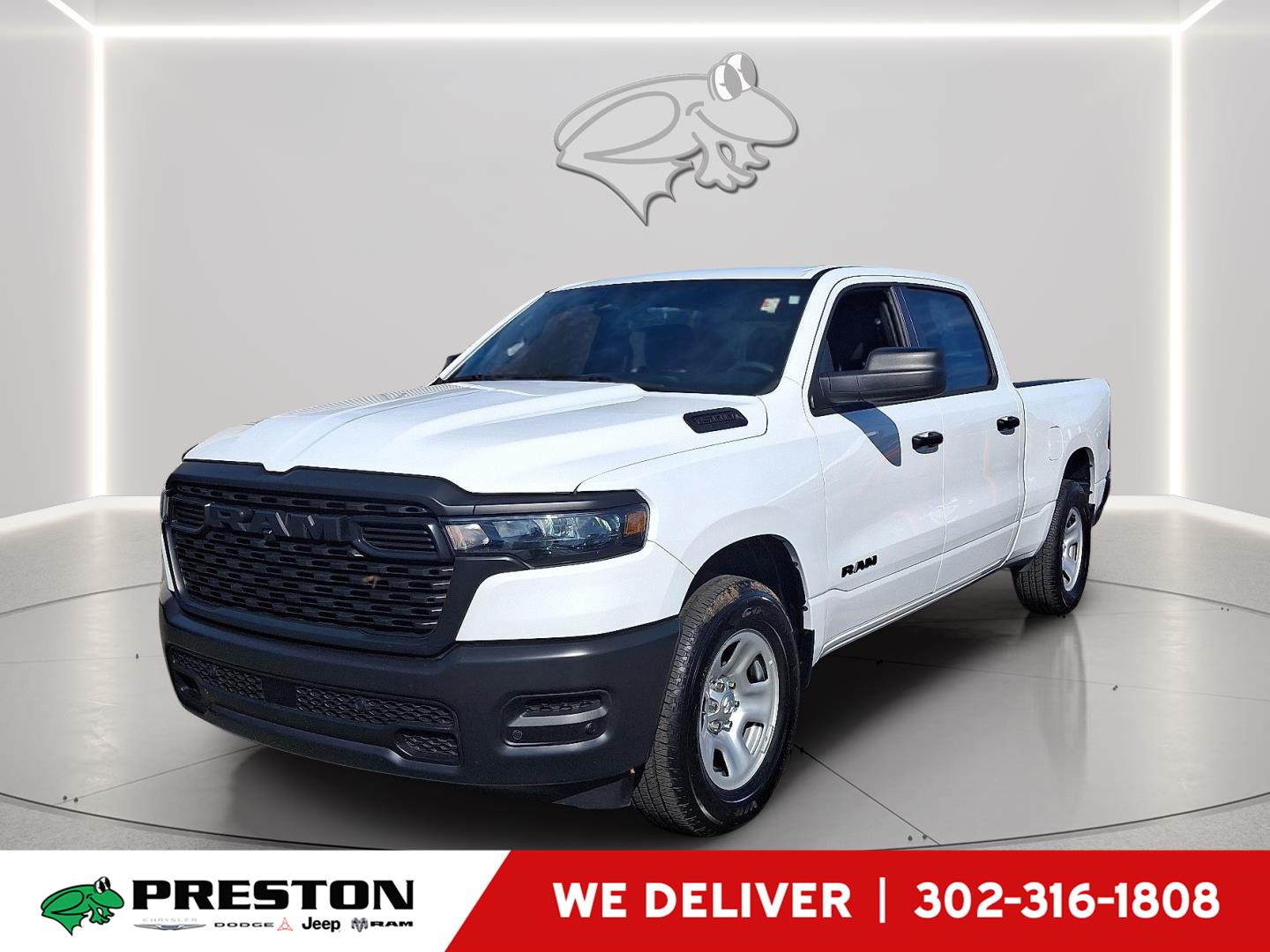 Billet Silver Metallic Clearcoat 2025 RAM 1500 Tradesman Crew Cab 4WD Pickup Truck Four-Wheel Drive 8-Speed Automatic