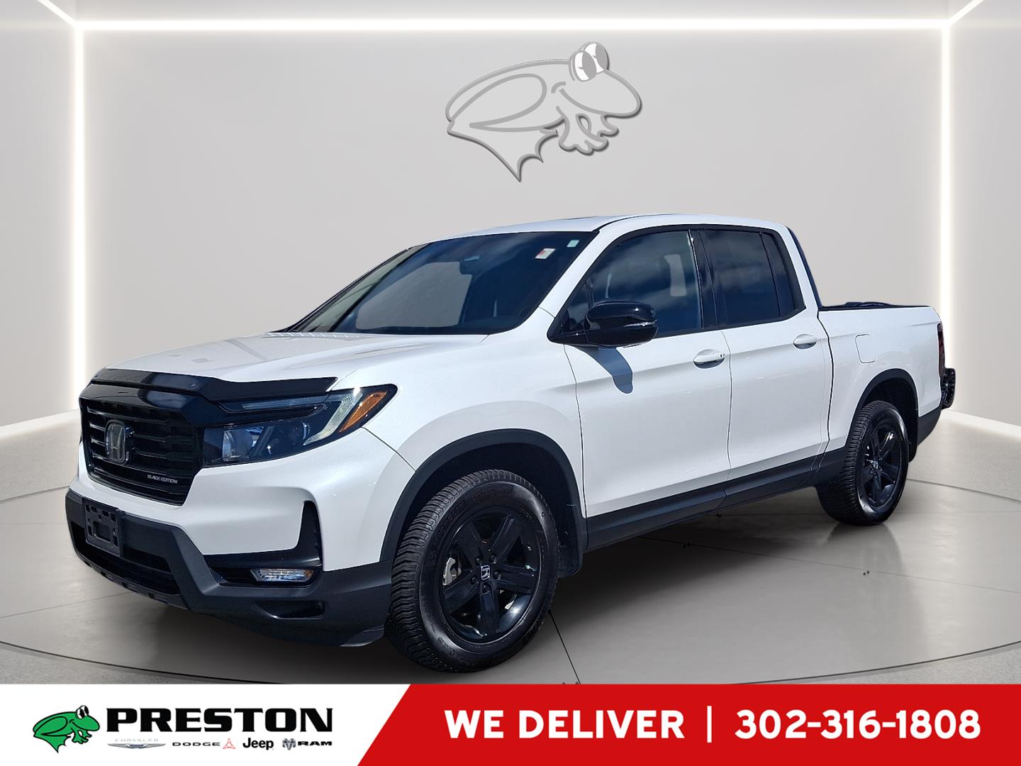 Platinum White Pearl 2023 Honda Ridgeline Black Edition AWD Pickup Truck All-Wheel Drive 9-Speed Automatic